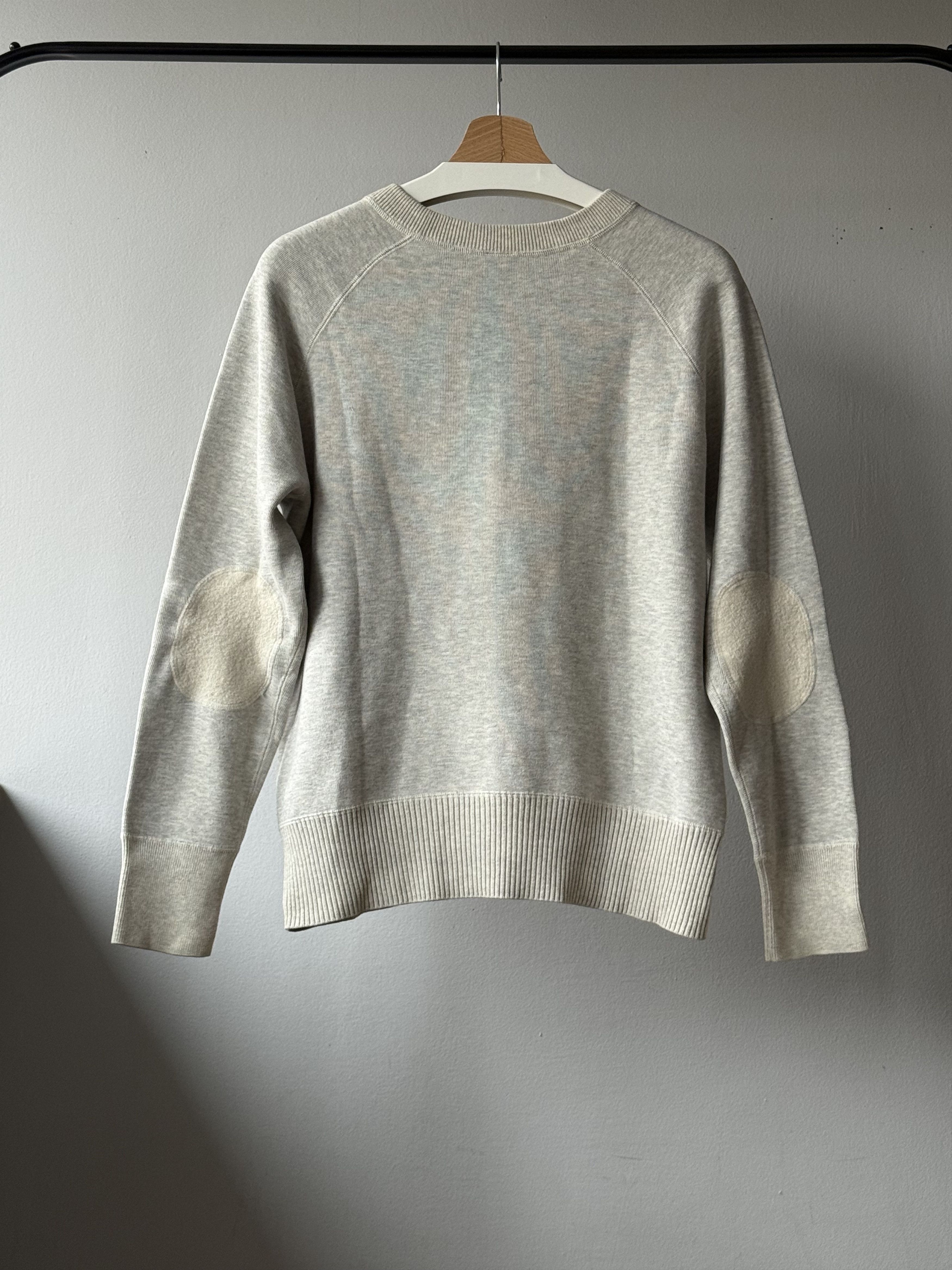 Arket Arket French Terry Cotton Wool Elbow Patches Gray Sweatshirt Size US S / EU 44-46 / 1 - 2 Thumbnail