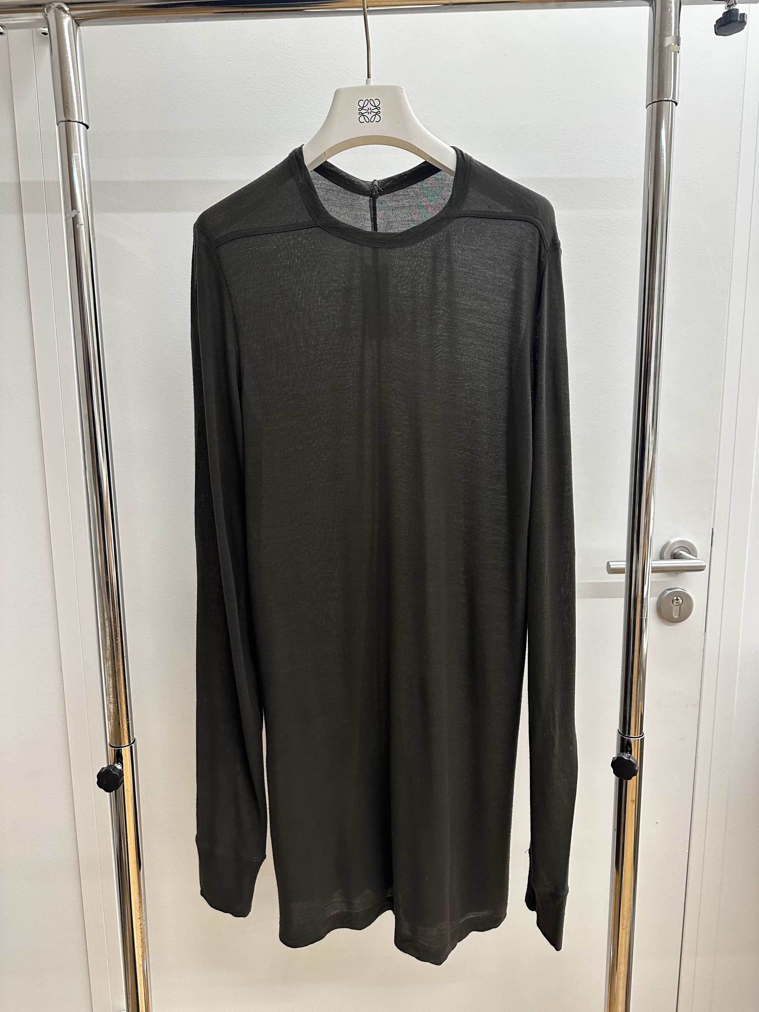 Rick Owens Super fine jersey long sleeve top Size US XS / EU 42 / 0 - 1 Thumbnail
