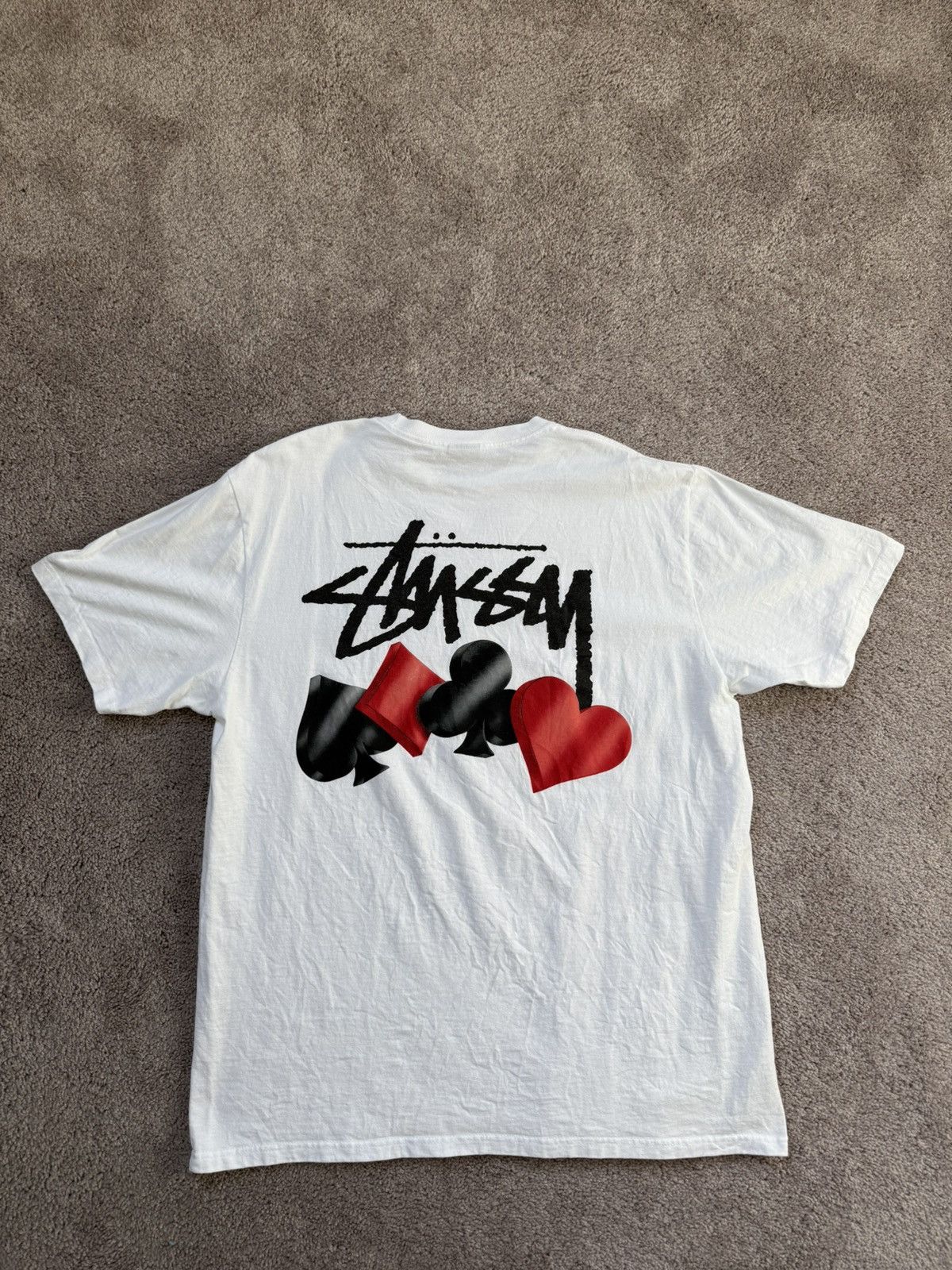 Stussy x CPFM Heart T-Shirt ホワイト　L 専用 Stussy Men's x CPFM Heart T-shirt White, from StockX
