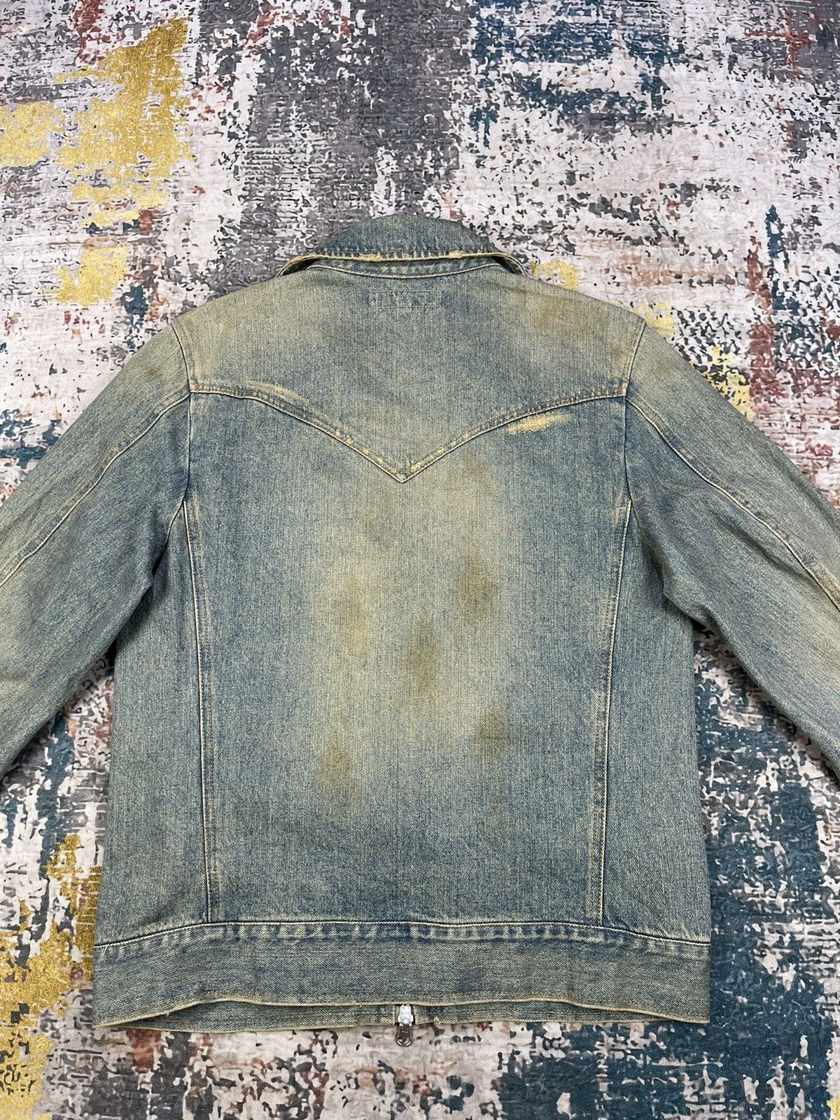 JACKROSE Jackrose Distressed Denim Biker Jackets Size US S / EU 44-46 / 1 - 4 Thumbnail