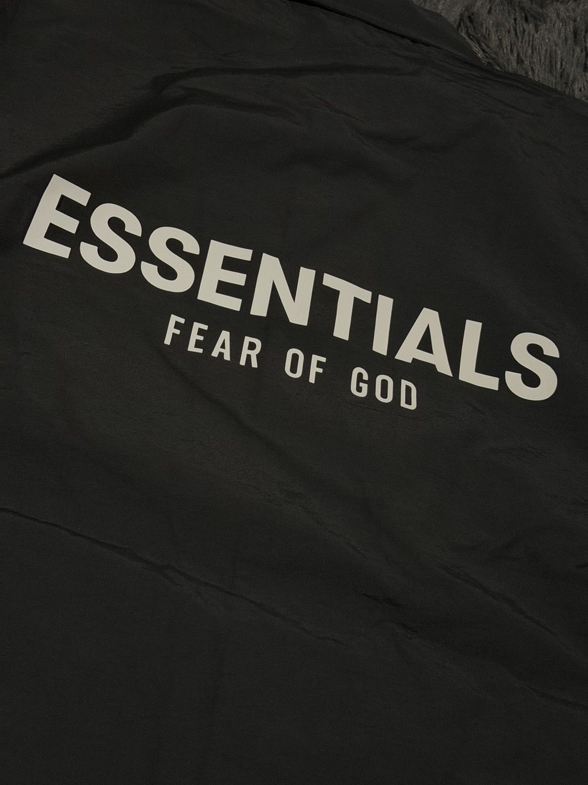 Fear of God FEAR OF GOD ESSENTIALS SOUVENIR Black windbreaker oversized Size US XS / EU 42 / 0 - 8 Thumbnail