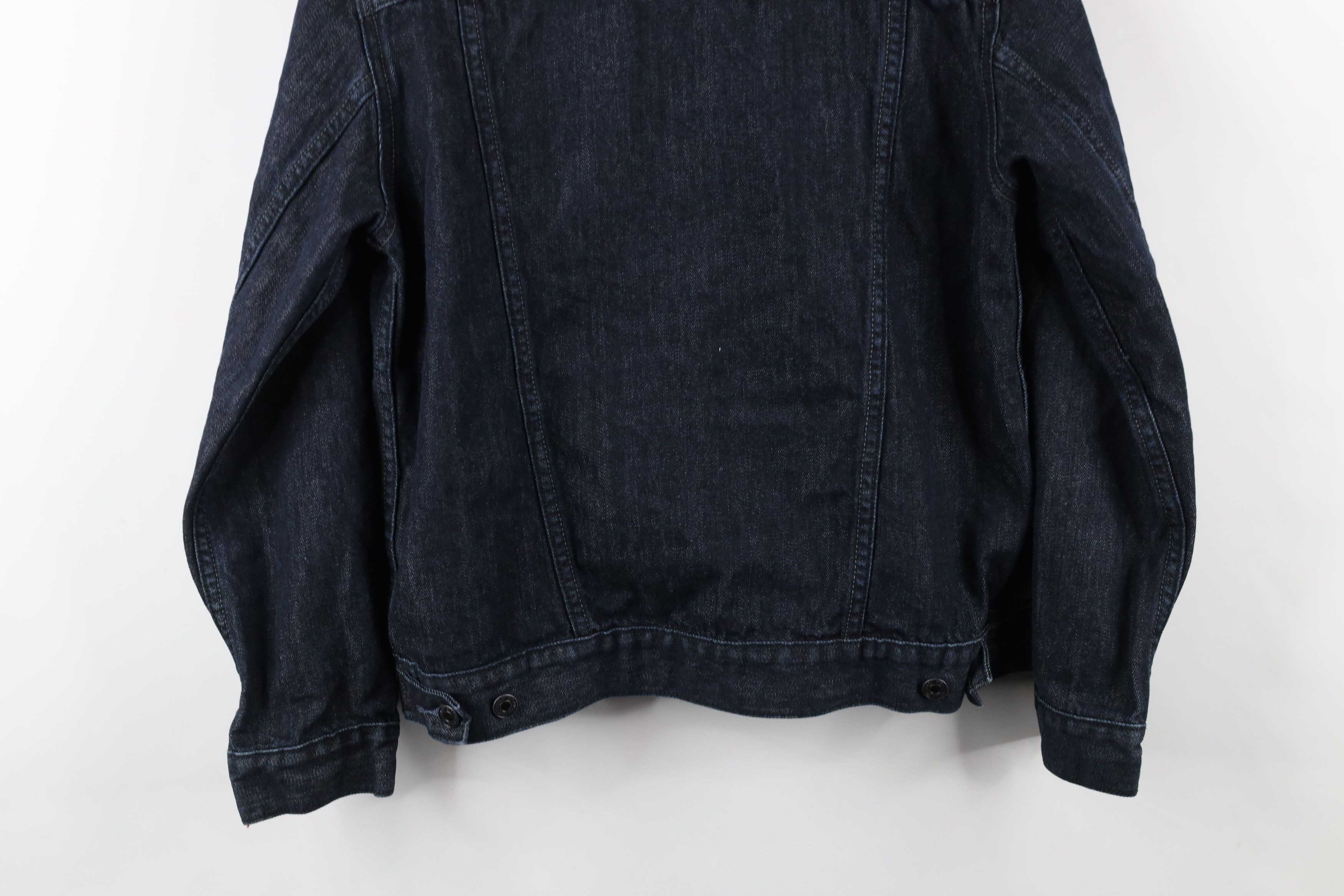 Levi's × Vintage Vintage Y2K Levis Denim Jean Trucker Jacket Indigo Cotton Size L / US 10 / IT 46 - 15 Thumbnail