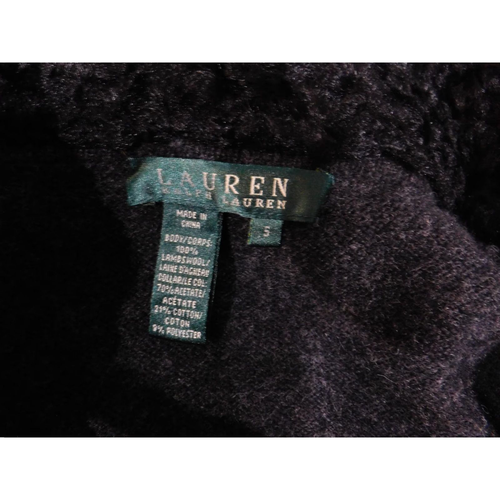 Ralph Lauren Lauren Ralph Lauren Jacket Womens Small Charcoal Gray Wool Blend Button Up Peaco Size S / US 4 / IT 40 - 7 Thumbnail