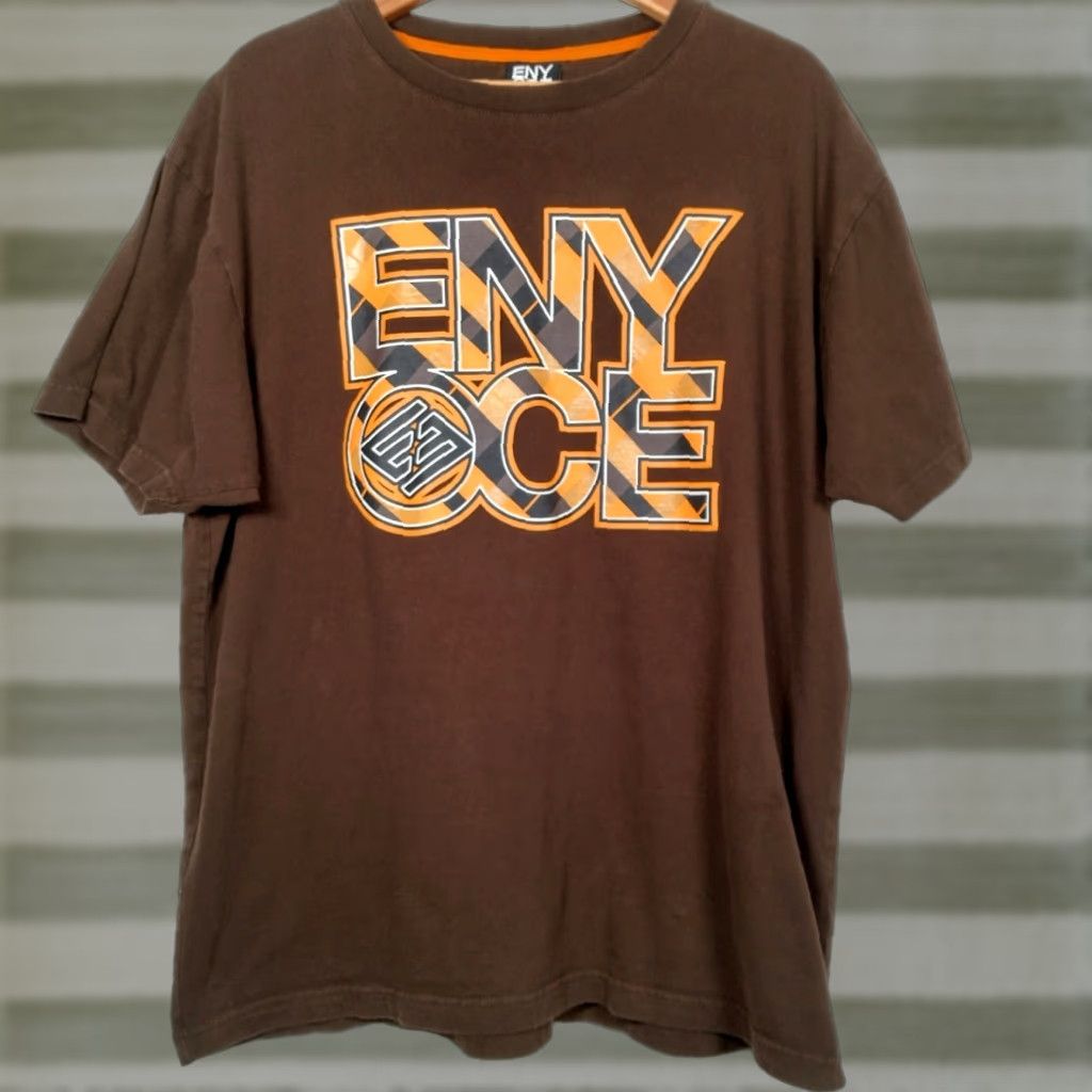 Enyce VINTAGE ENYCE Shirt Men XL Brown Orange Hip Hop Streetwear Graphic Y2K Shirt Mens XL Brown Orange Hip Hop Streetwear Graphic Y2K Size US XL / EU 56 / 4 - 1 Thumbnail