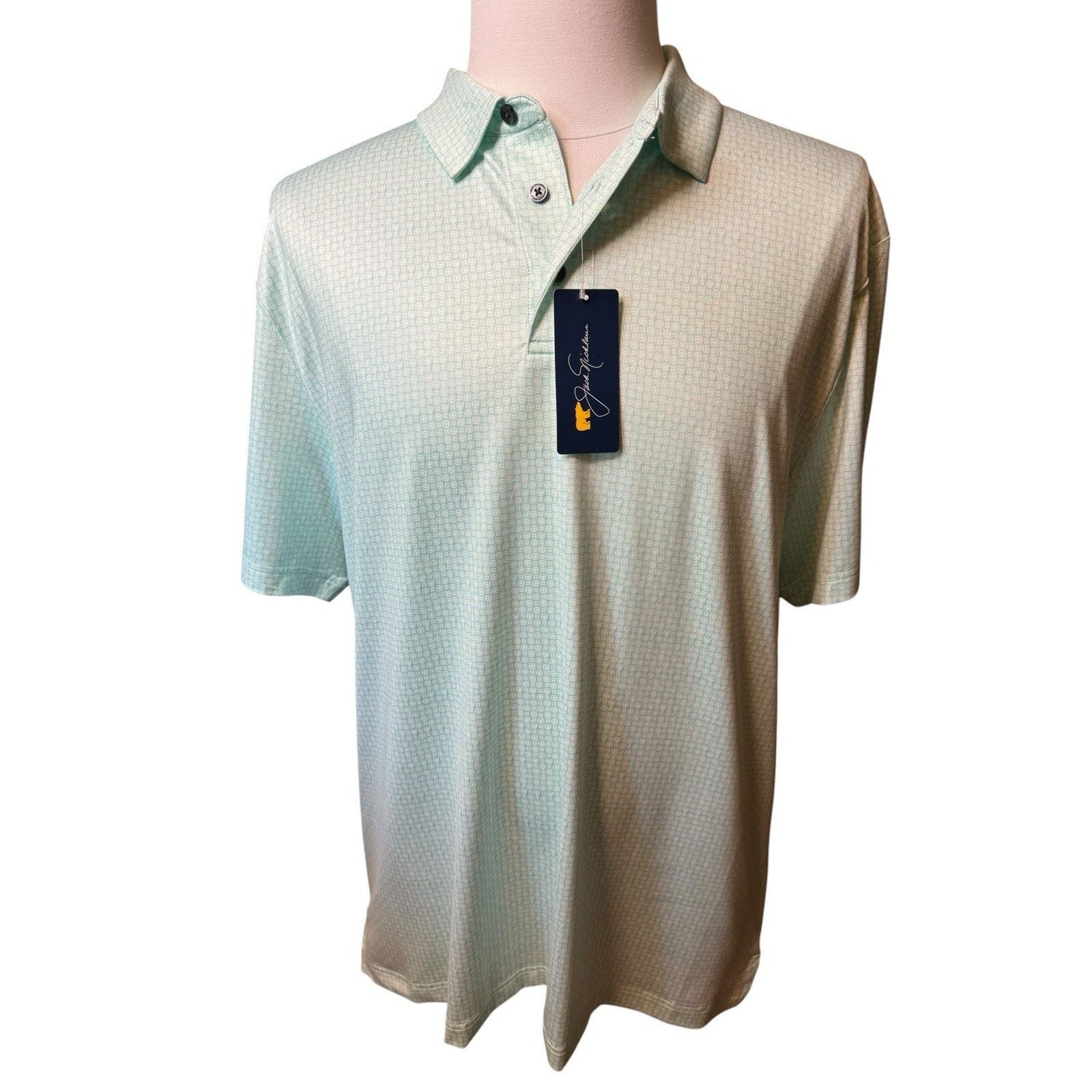 Other Jack Nicklaus NEW Aruba Blue Polo Shirt Collared Size US XL / EU 56 / 4 - 1 Thumbnail