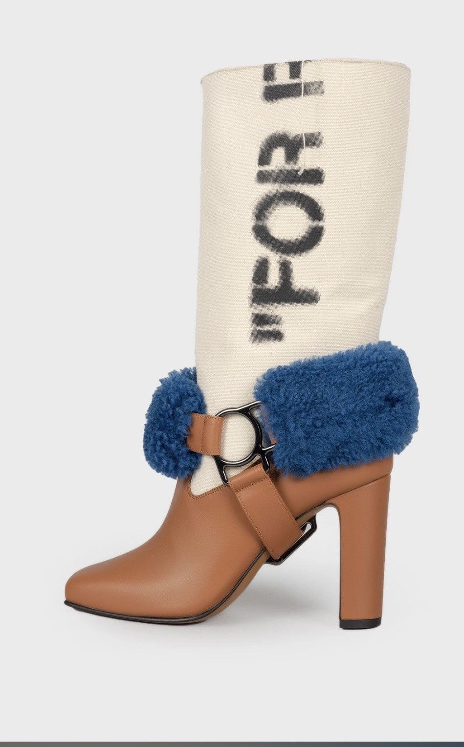 Off-White Off white Boots for Riding Size US 8 / IT 38 - 1 Thumbnail