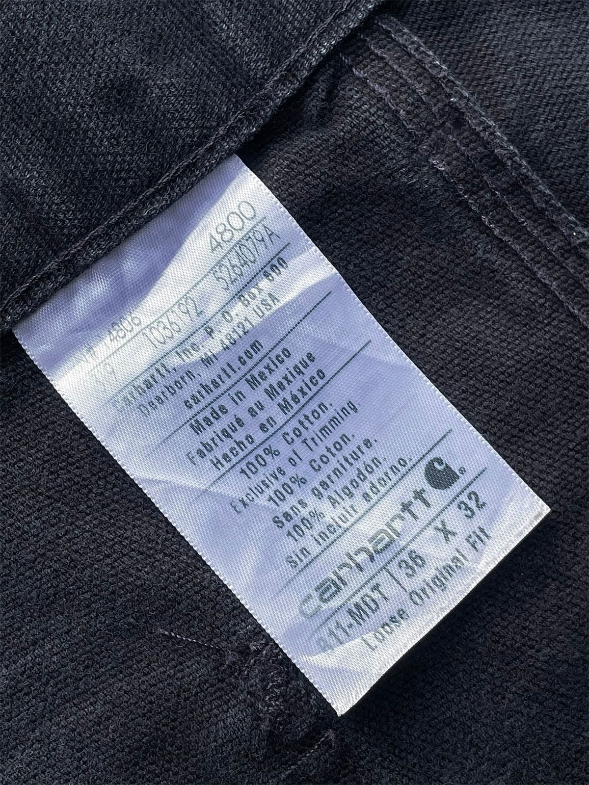Carhartt Faded Midnight Blue Carhartt Carpenter Pant 🪡Grunge Size US 36 / EU 52 - 3 Thumbnail