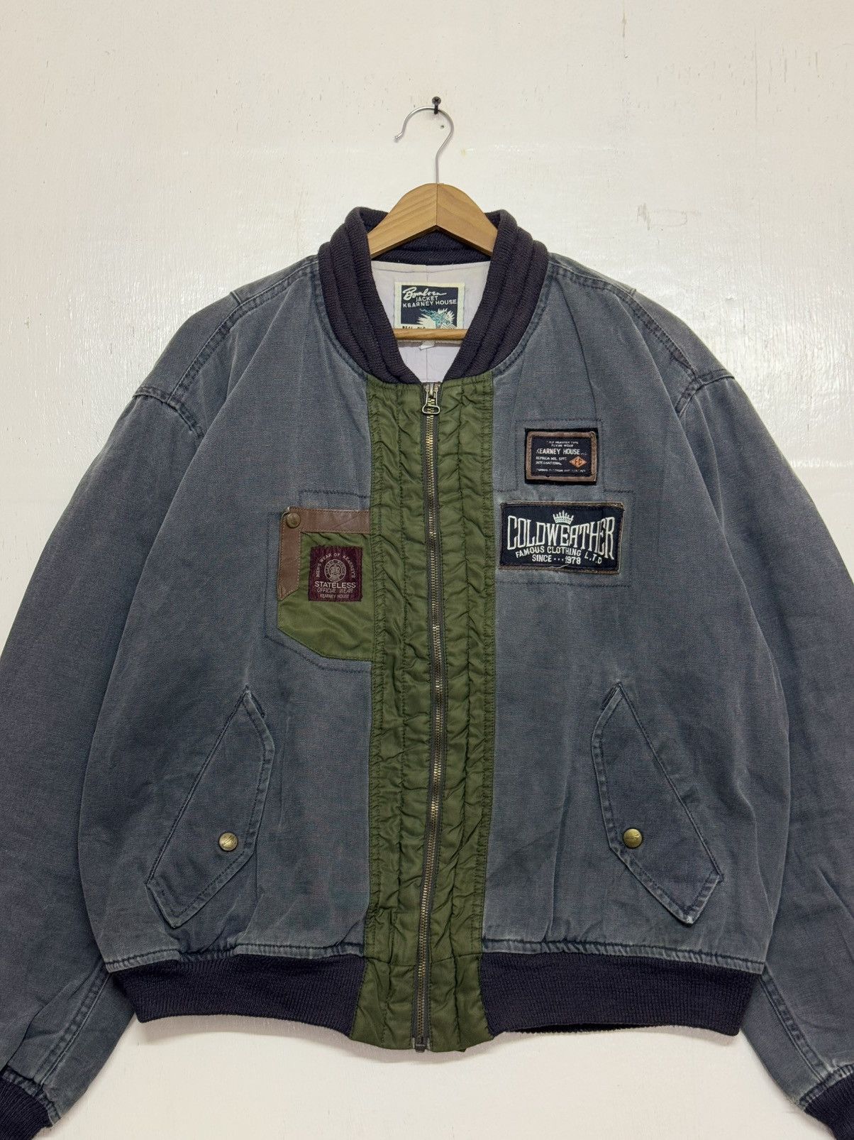 Vintage Bomber Jacket Kearney House Sunfaded Size US L / EU 52-54 / 3 - 8 Thumbnail