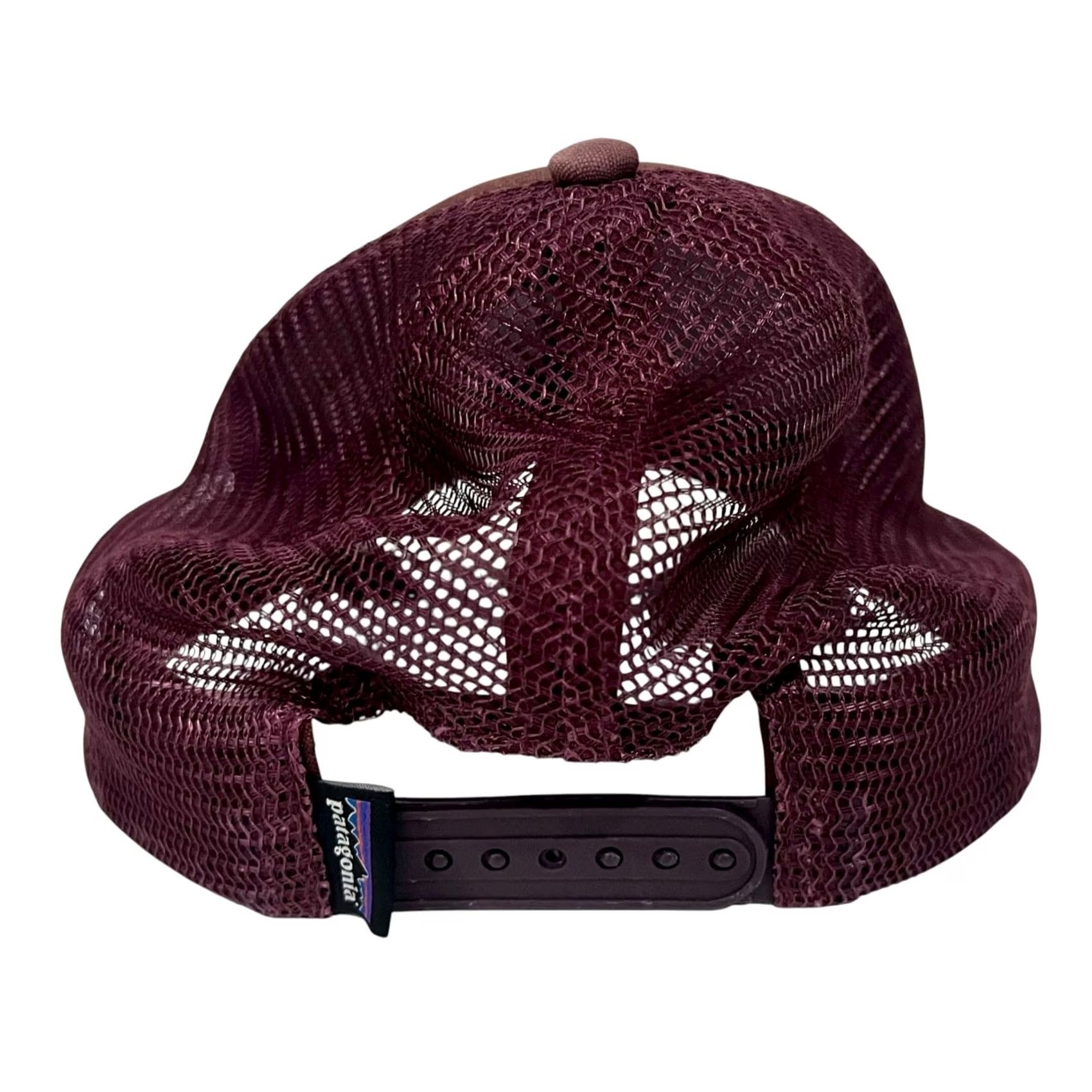 Patagonia Patagonia Hat LoPro Trucker Eat Local Upstream Bear w/ Fish Burgundy Red RARE Adjustable Breathable Men One Size Hat Size ONE SIZE - 5 Thumbnail