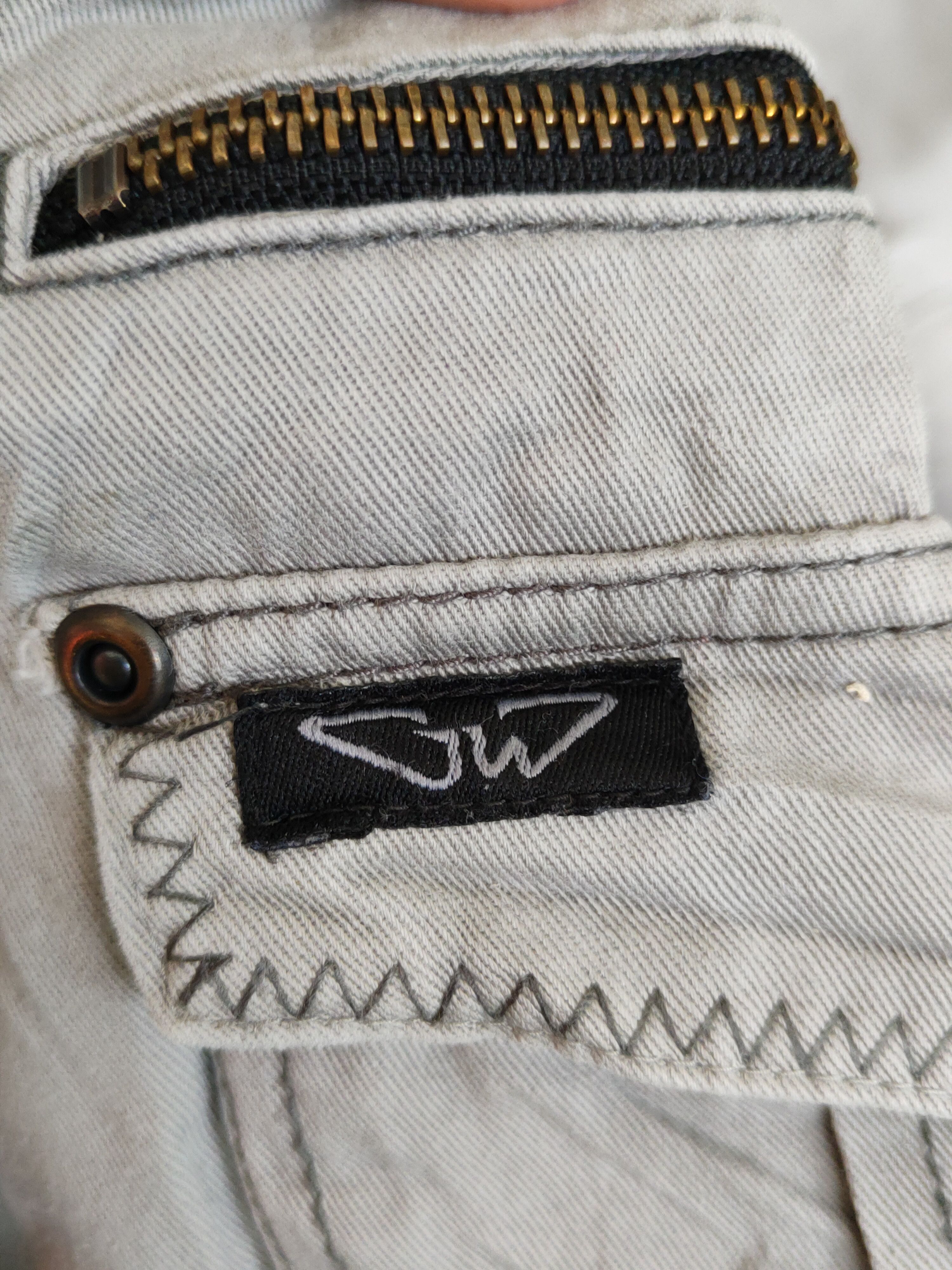 Japanese Brand GW Gray Multipocket Tactical Cargo Pants #S1457 Size US 34 / EU 50 - 15 Thumbnail