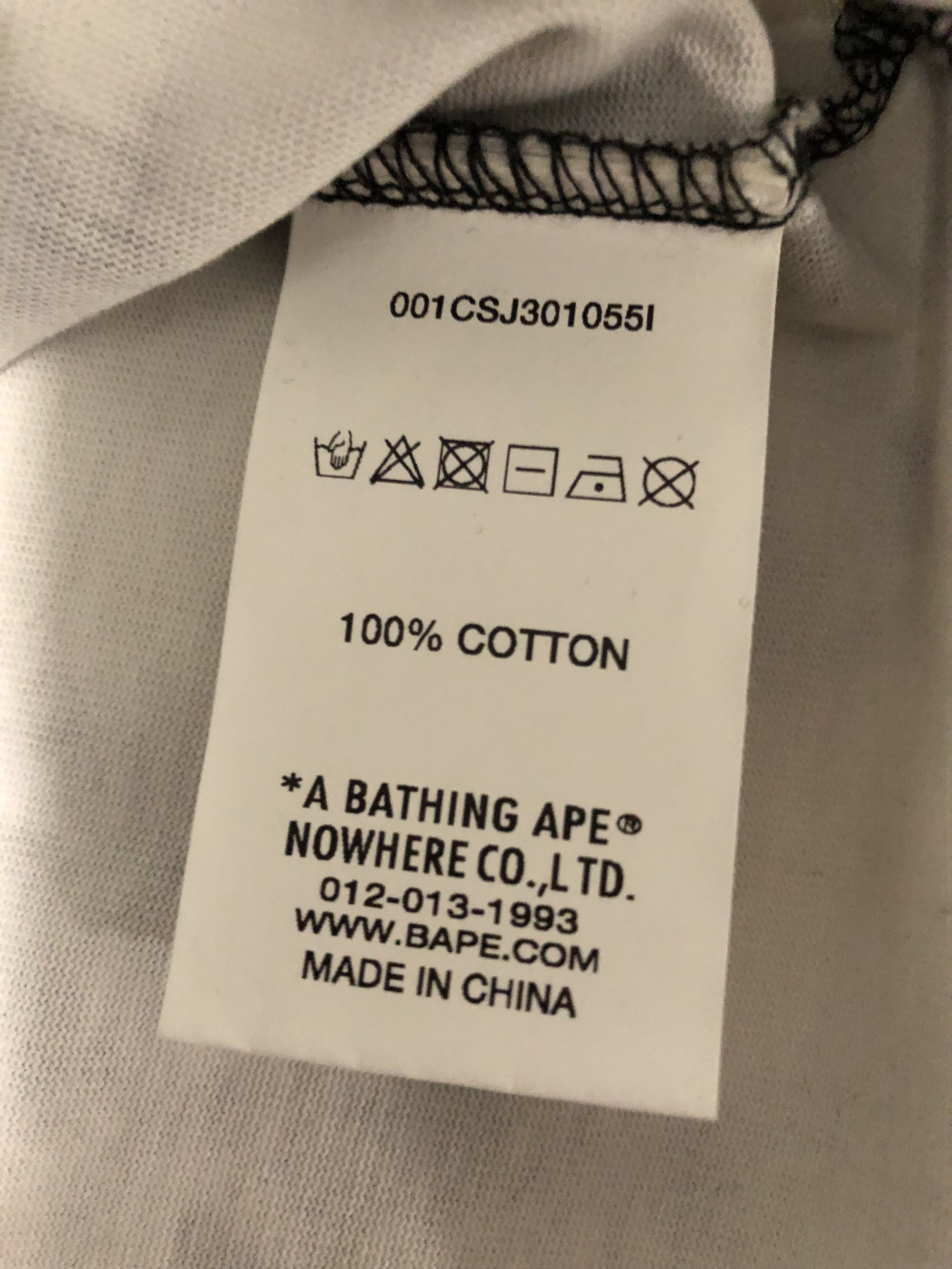 Bape Bape Cloud Head Bleach Dye Tee Black - Large Size US L / EU 52-54 / 3 - 8 Thumbnail