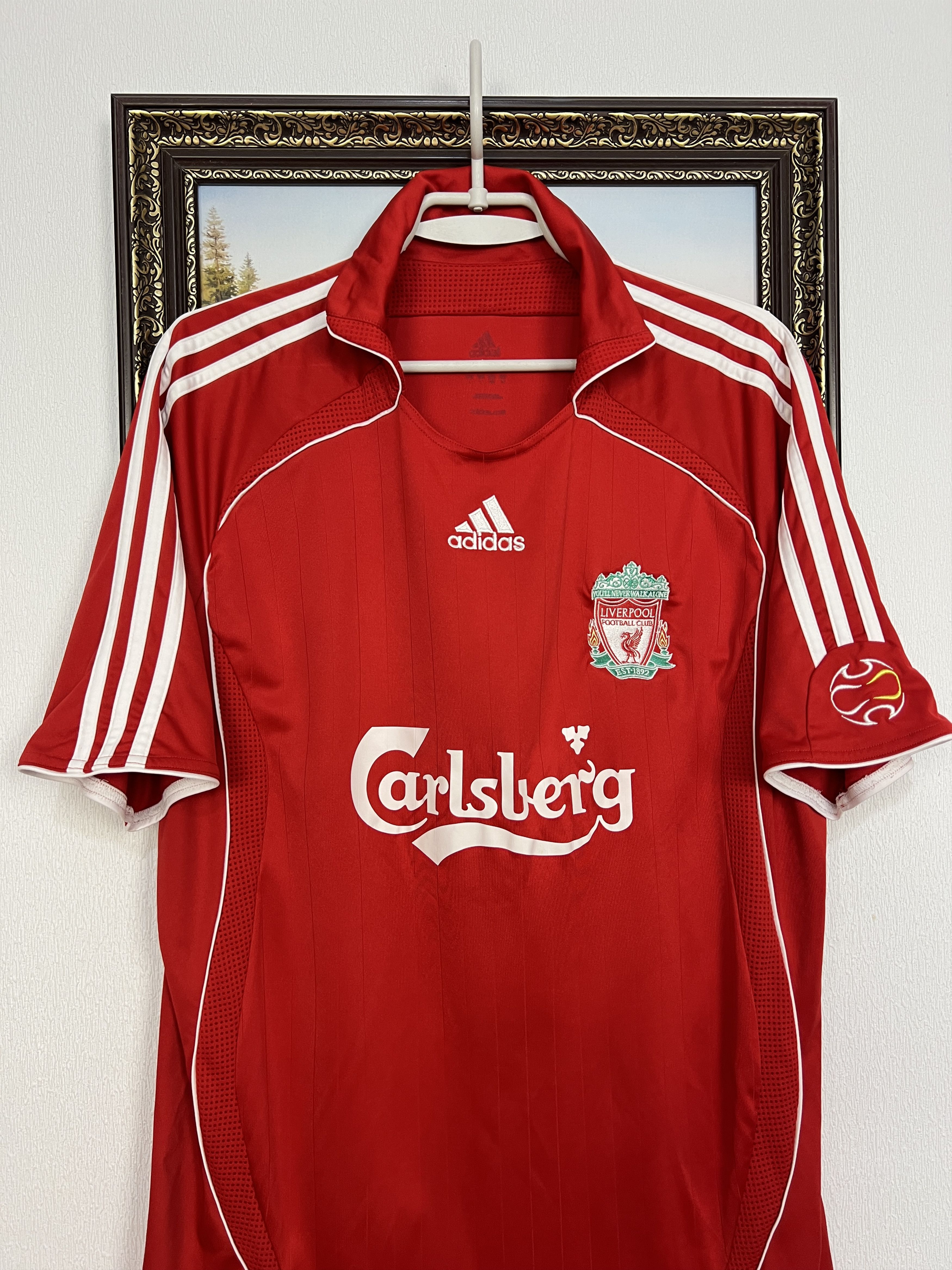 Adidas Liverpool Home football shirt 2006 Soccer Jersey Trikot Size US L / EU 52-54 / 3 - 2 Thumbnail