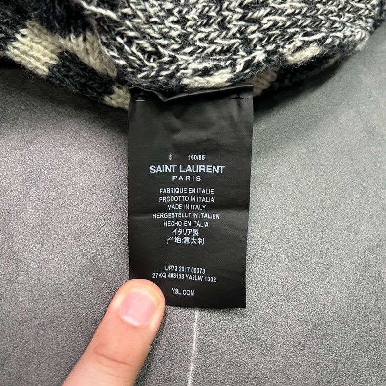 Saint Laurent Paris Saint Laurent Paris Woolen knitted cardigan sweater 2505-Ne Size US S / EU 44-46 / 1 - 8 Thumbnail