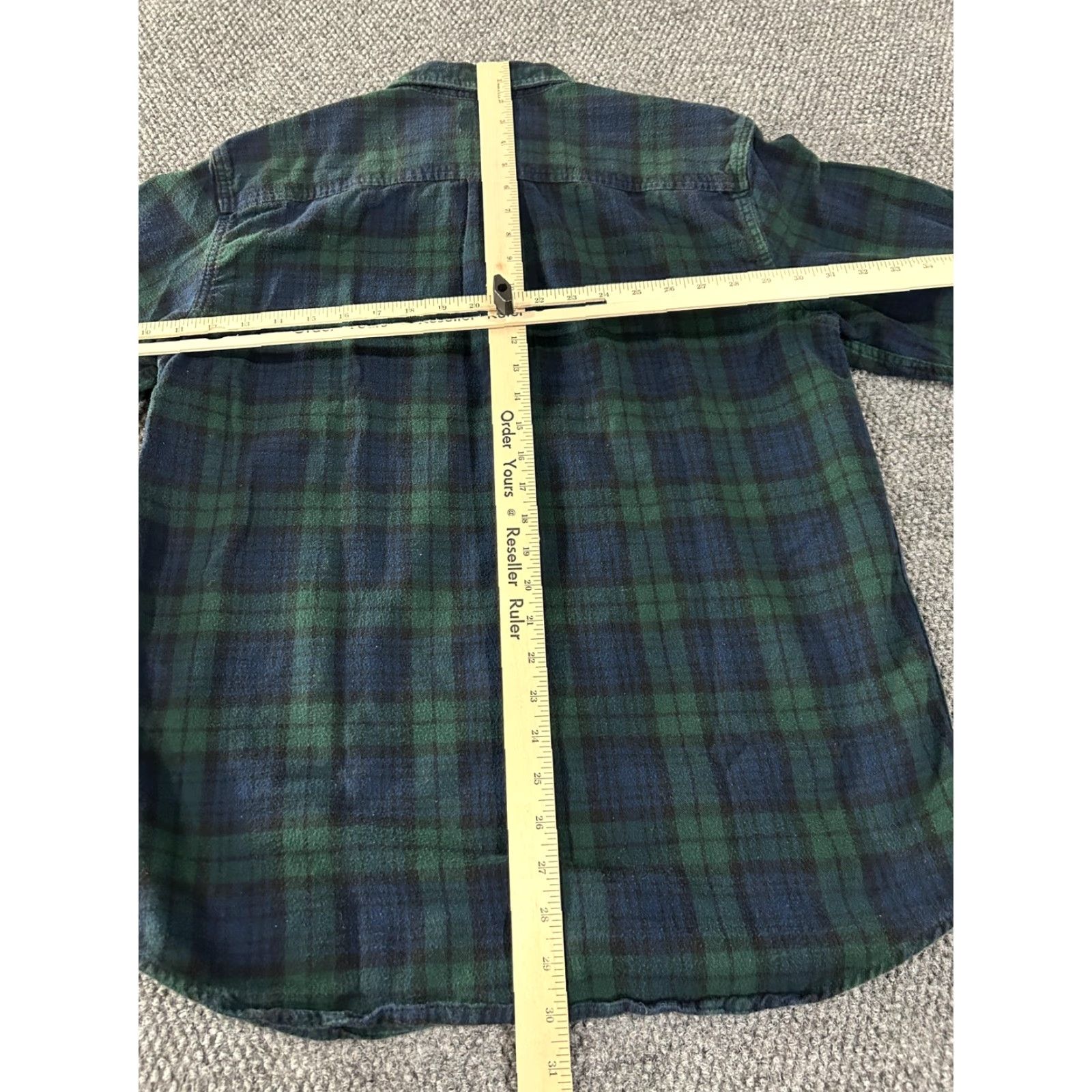 Vintage L.L.Bean Shirt Mens Medium Green Blue Plaid Flannel Button Down Traditional Fit Size US M / EU 48-50 / 2 - 7 Thumbnail