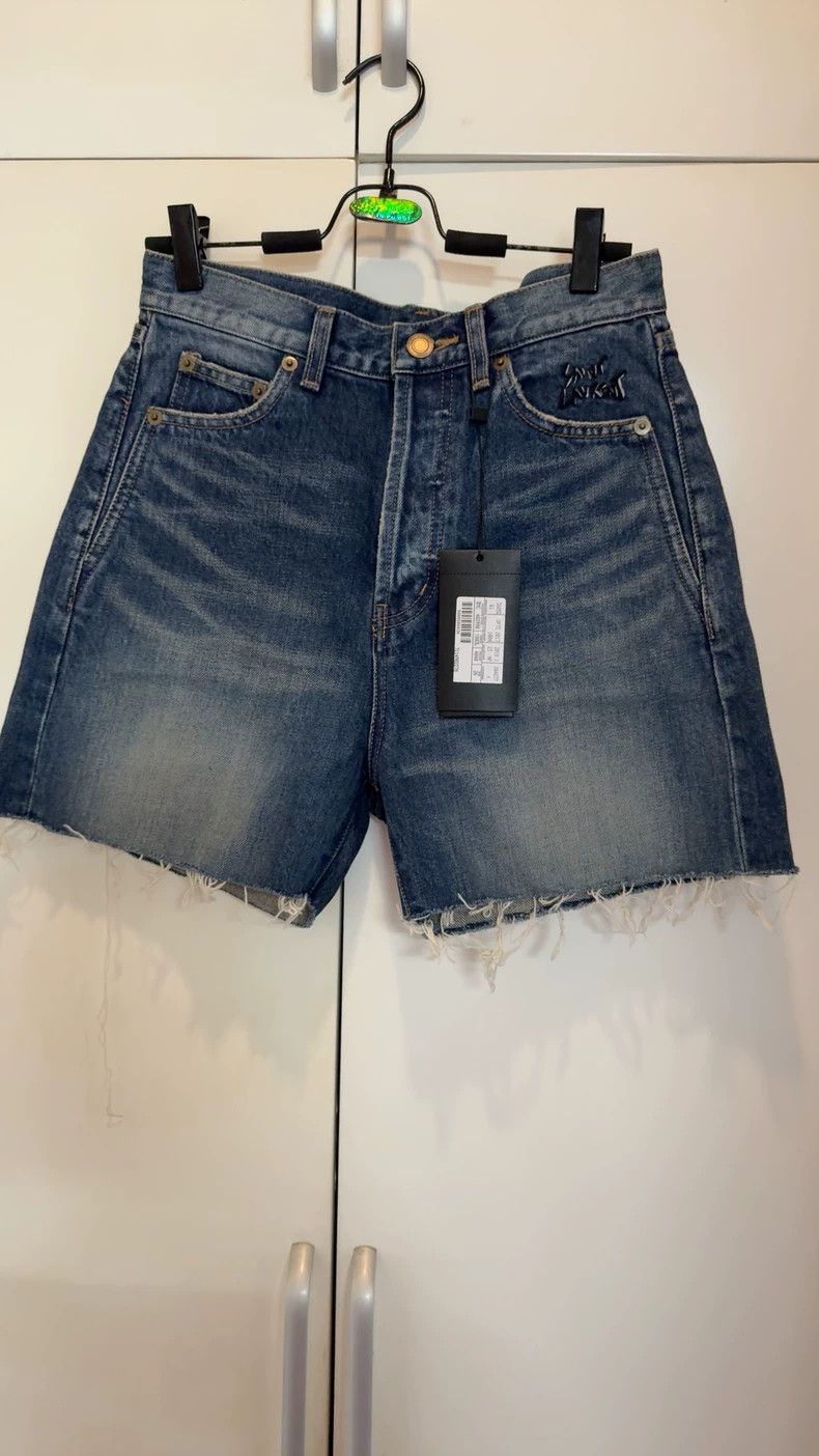 Saint Laurent Paris Yves Saint Laurent Women's Blue Denim Shorts Size US 26 / EU 42 - 1 Thumbnail