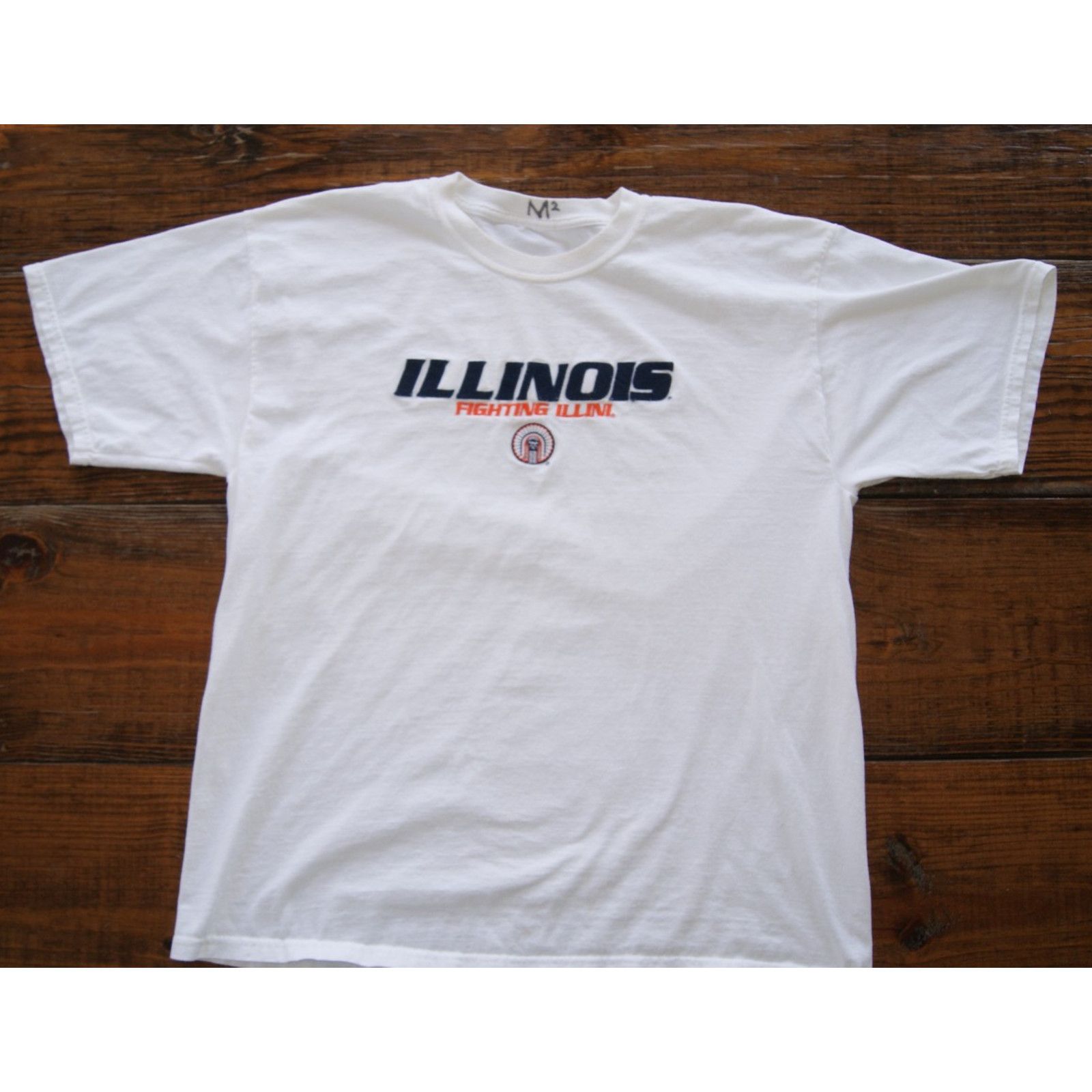 Vintage VTG Y2K ILLINOIS ILLINI CHIEF L TShirt Embroider Spell Size US L / EU 52-54 / 3 - 2 Thumbnail