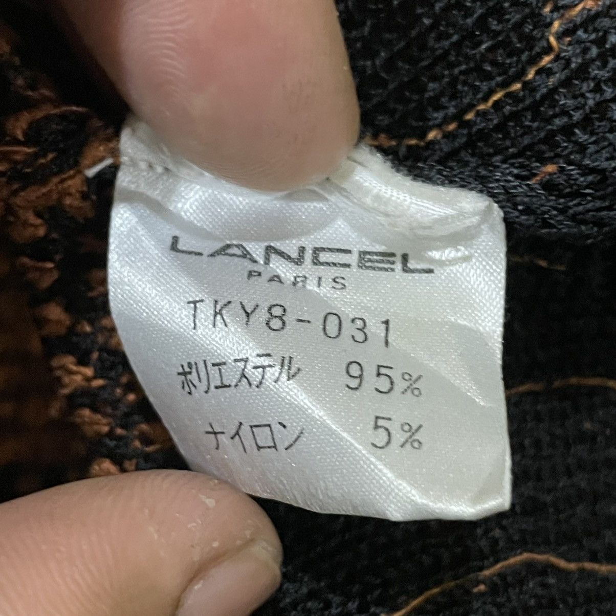 Lancel Vintage Lancel Paris Knitted Metallic Bronze Black Sweater Size M / US 6-8 / IT 42-44 - 7 Thumbnail