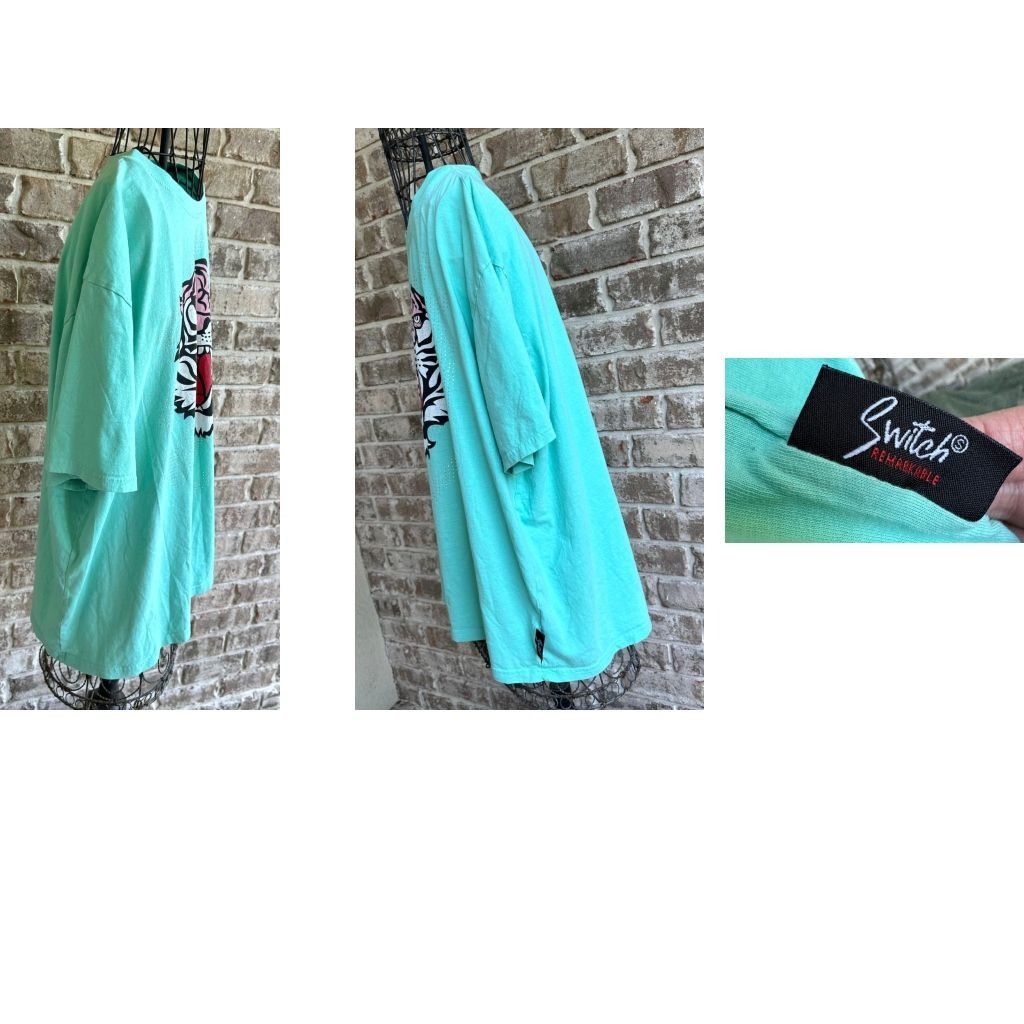 Other Switch Remarkable Limited Edition Tiger T Shirt 3XL Aqua Size US XXL / EU 58 / 5 - 7 Thumbnail