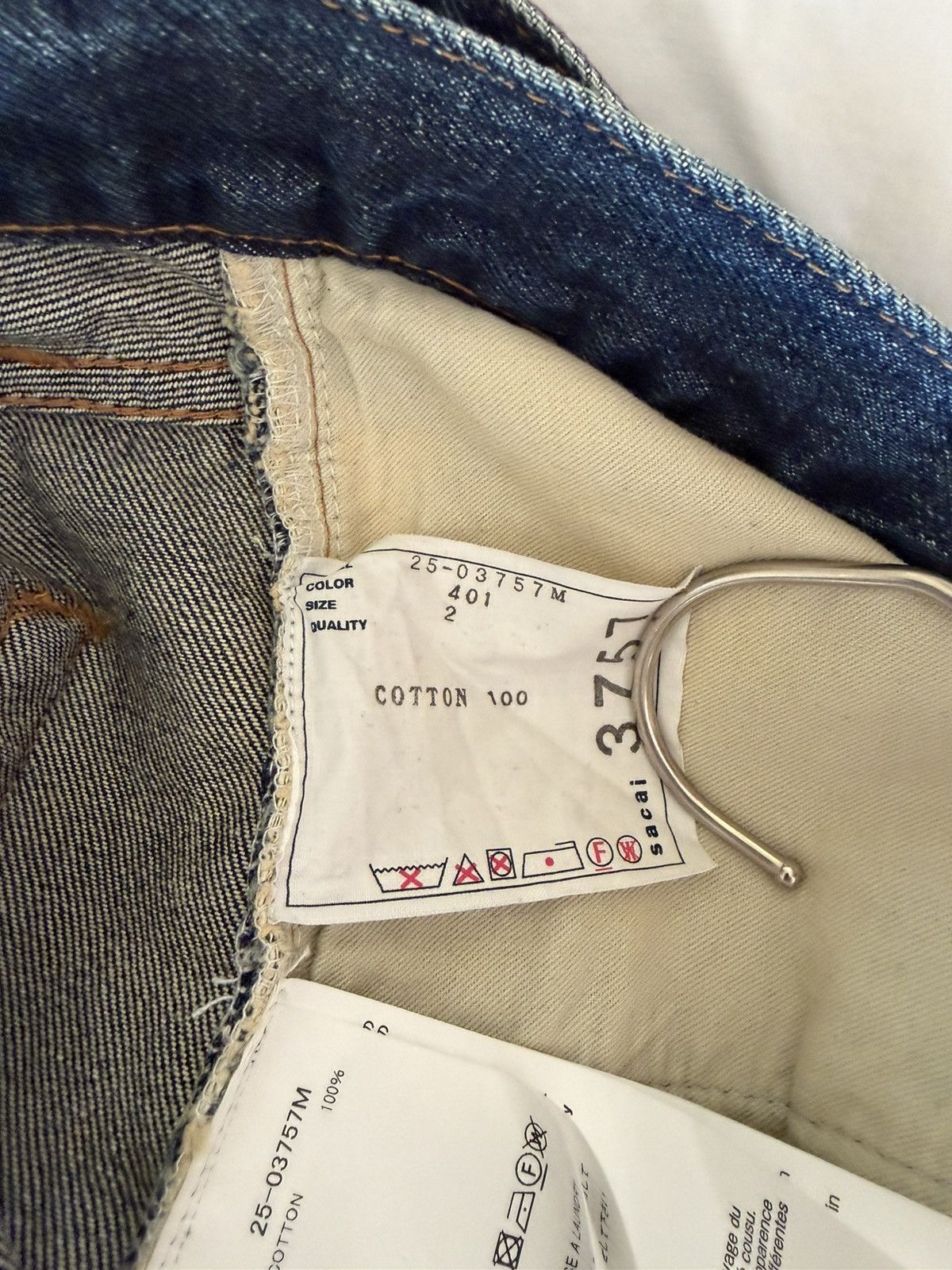 Sacai Sacai Blue Denim Jeans Size US 30 / EU 46 - 6 Thumbnail