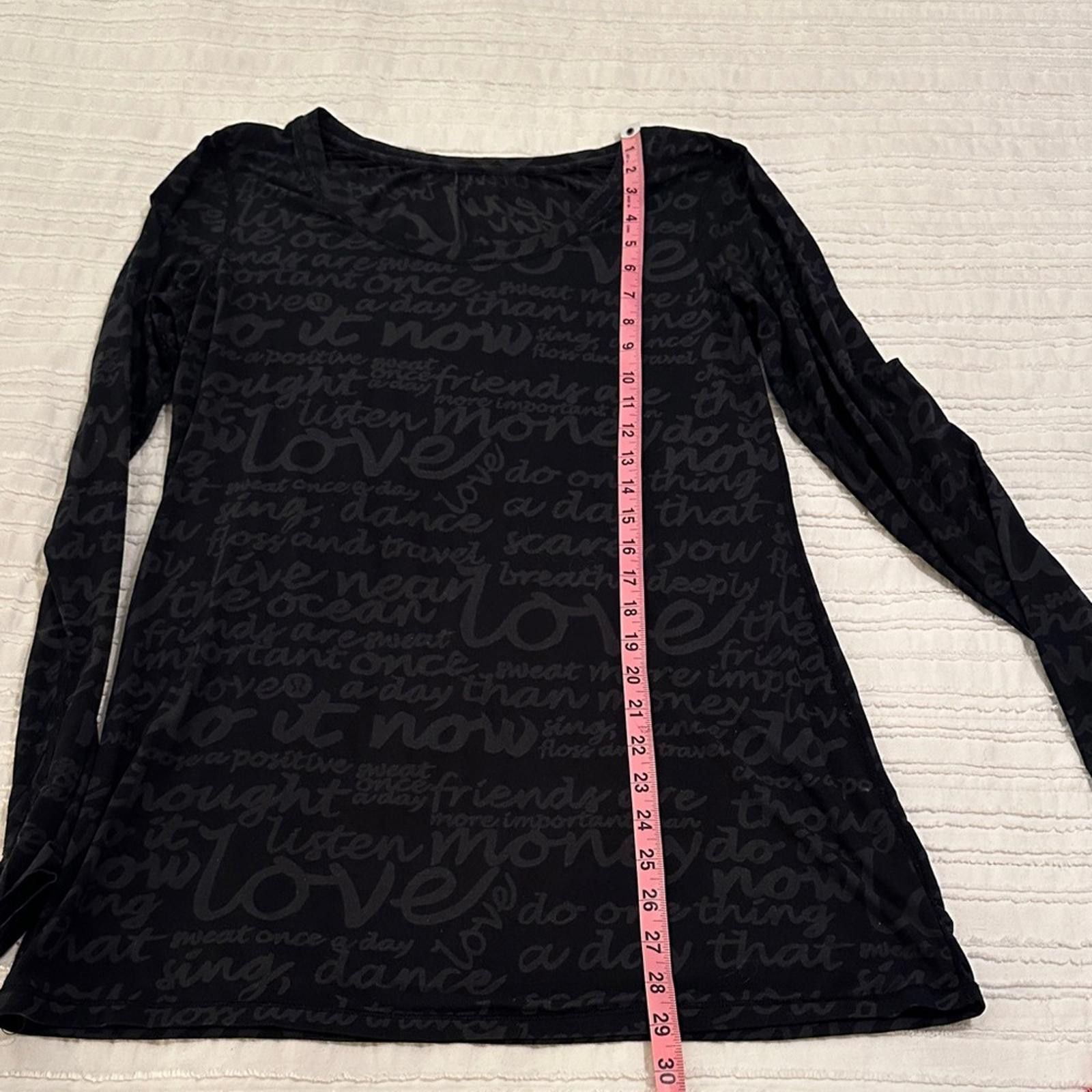 Lululemon Lululemon Daily Practice Long Sleeve Manifesto burnout sz 8 Size M / US 6-8 / IT 42-44 - 7 Thumbnail