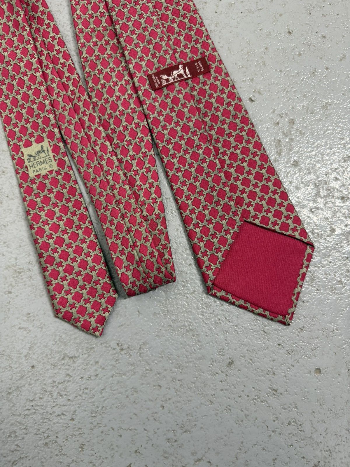Hermes Hermes Silk Tie Size ONE SIZE - 4 Thumbnail