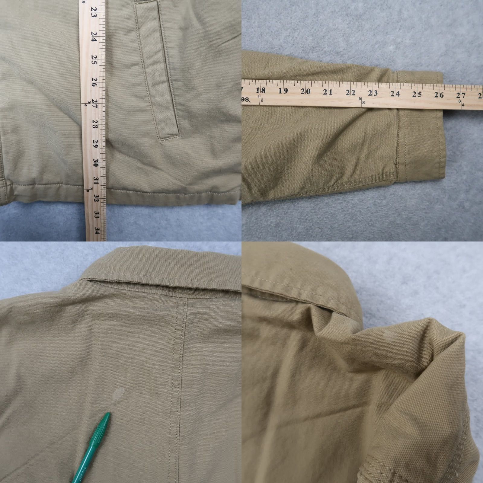 Carhartt Carhartt Jacket Shirt Lined Rugged Flex Fleece XL Khaki Shirt Jacket Mens XL Khaki Size US XL / EU 56 / 4 - 10 Thumbnail