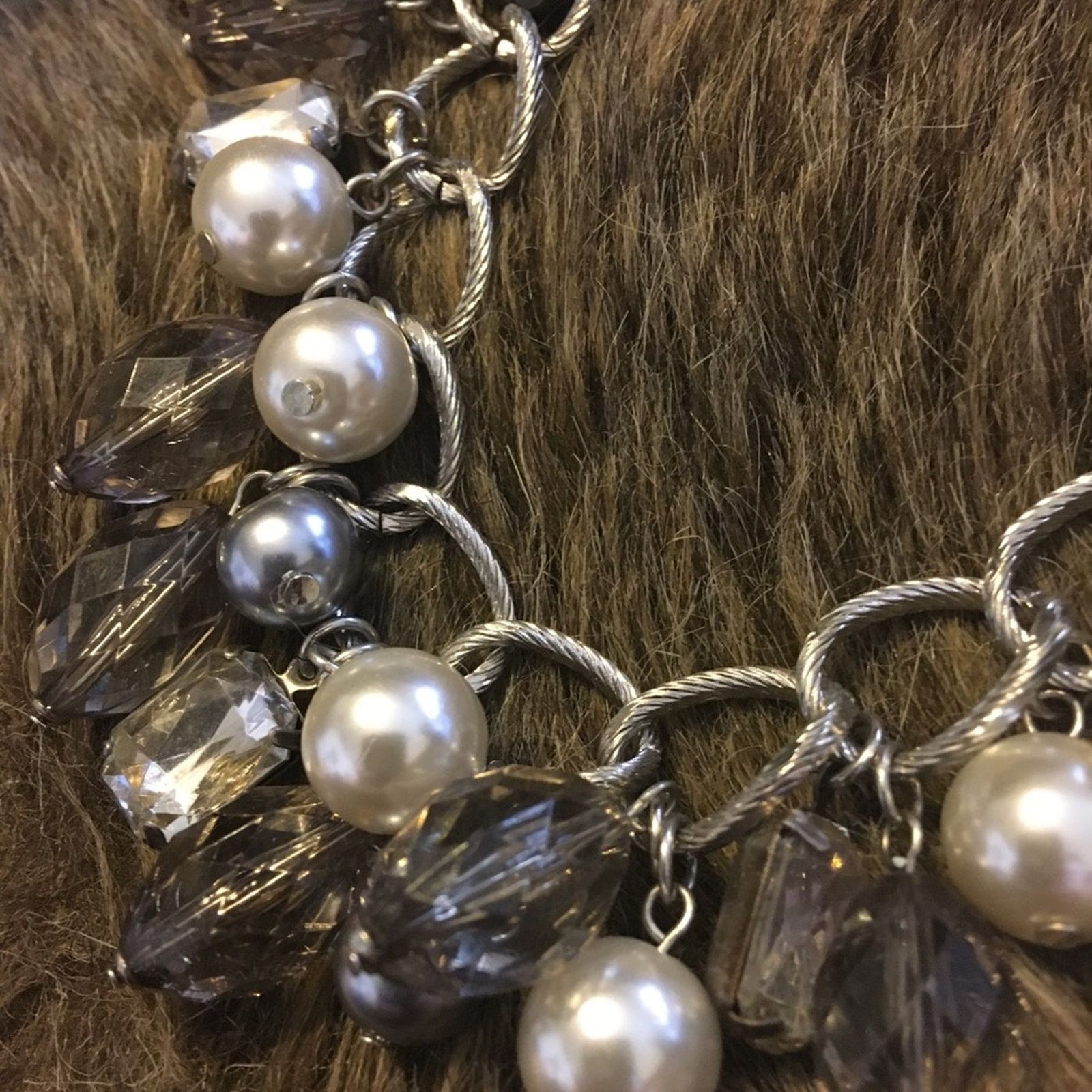Jewelry Elegant baubles and pearls silver tone necklace Size ONE SIZE - 7 Thumbnail