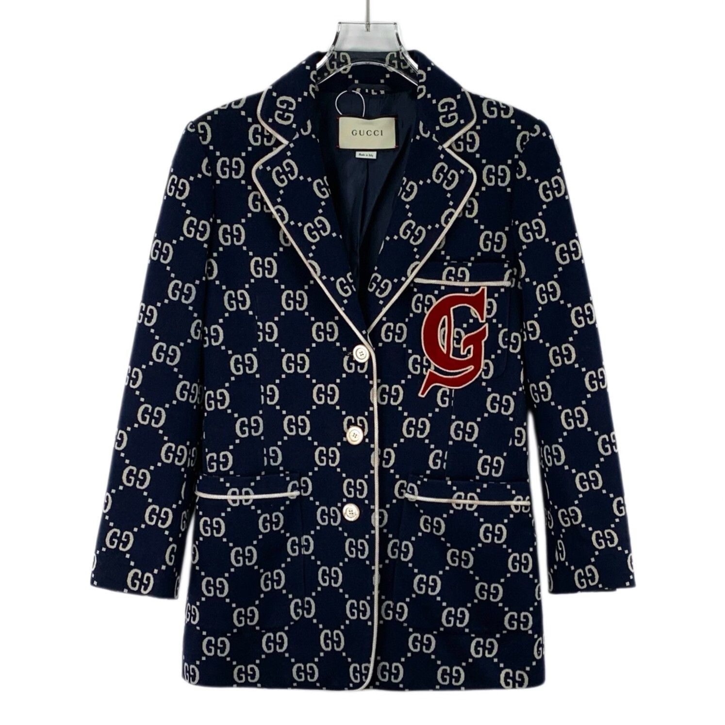 Gucci Gucci GG Monogram Cotton Blazer Size IT 36 Size XS / US 0-2 / IT 36-38 - 1 Thumbnail