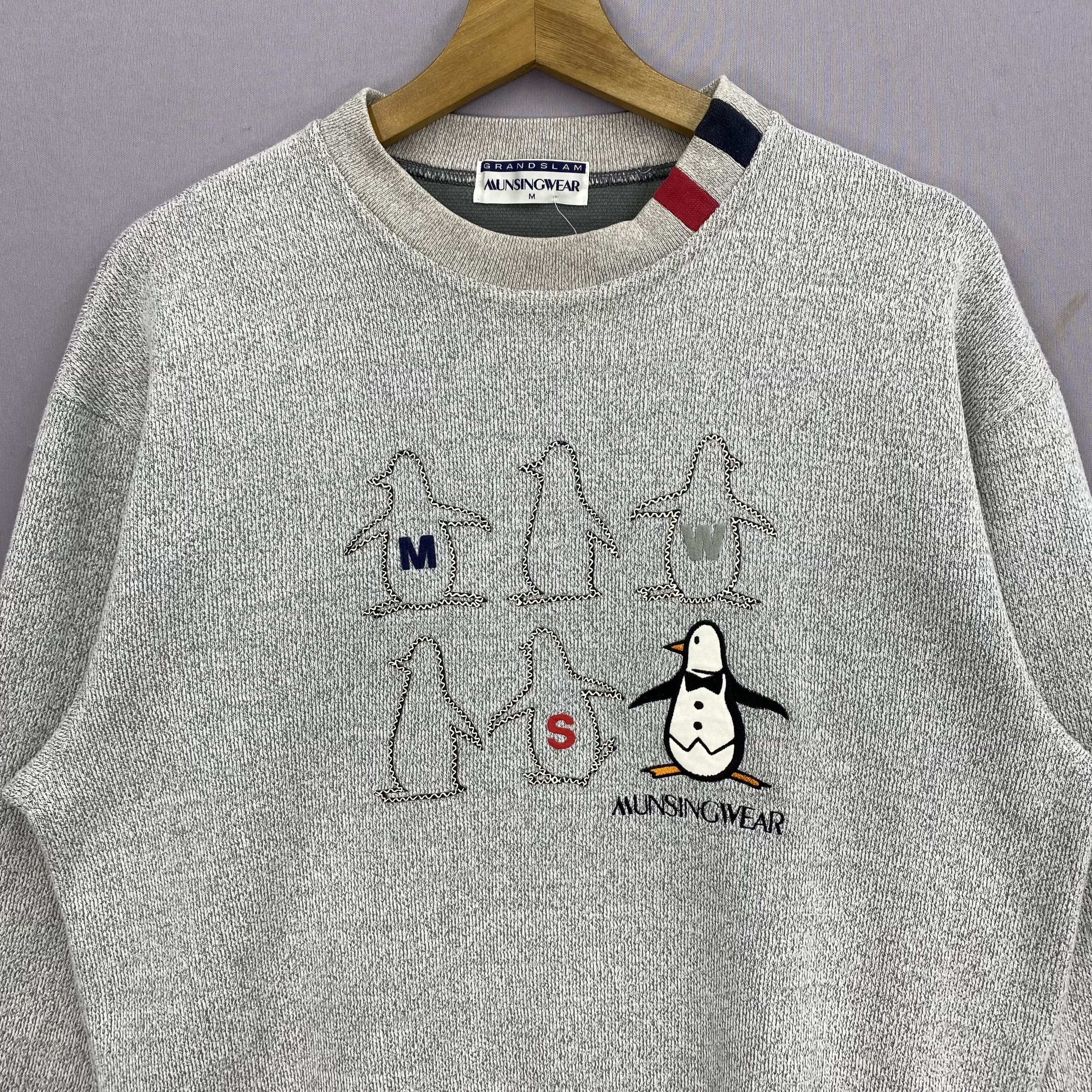 Japanese Brand Vintage Grandslam Munsing Wear Sweater 90s Style Sweatshirt Size US S / EU 44-46 / 1 - 2 Thumbnail
