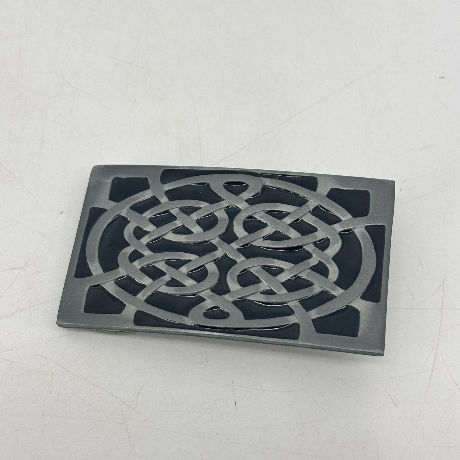 Vintage Celtic Knot Infinity Belt Buckle Great American Pewter Size ONE SIZE - 12 Thumbnail
