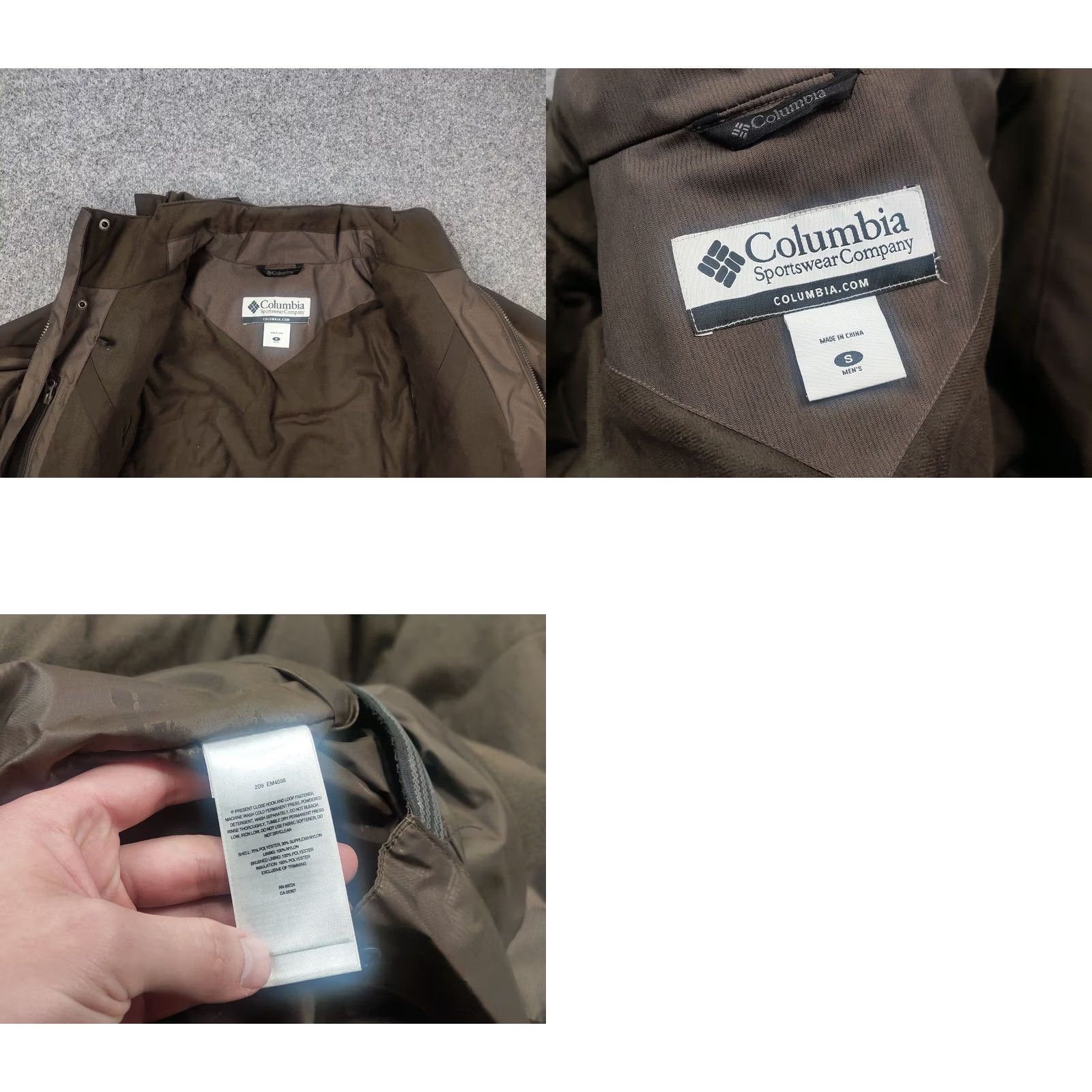 Logo 7 VINTAGE Columbia Timberline Jacket Brown Logo Zip Windbreaker Outdoor Mens M Brown 90s Era Size US M / EU 48-50 / 2 - 10 Thumbnail