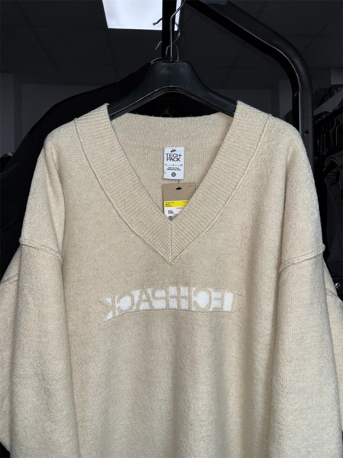 Nike × Vintage Vintage NIKE TECH PACK ENGINEERED KNIT SWEATSHIRT BEIGE Size US S / EU 44-46 / 1 - 14 Thumbnail