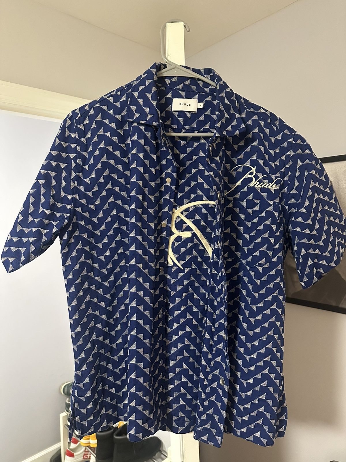 Rhude Rhude Embroidered Beachfront Button Up Shirt Size US M / EU 48-50 / 2 - 4 Thumbnail