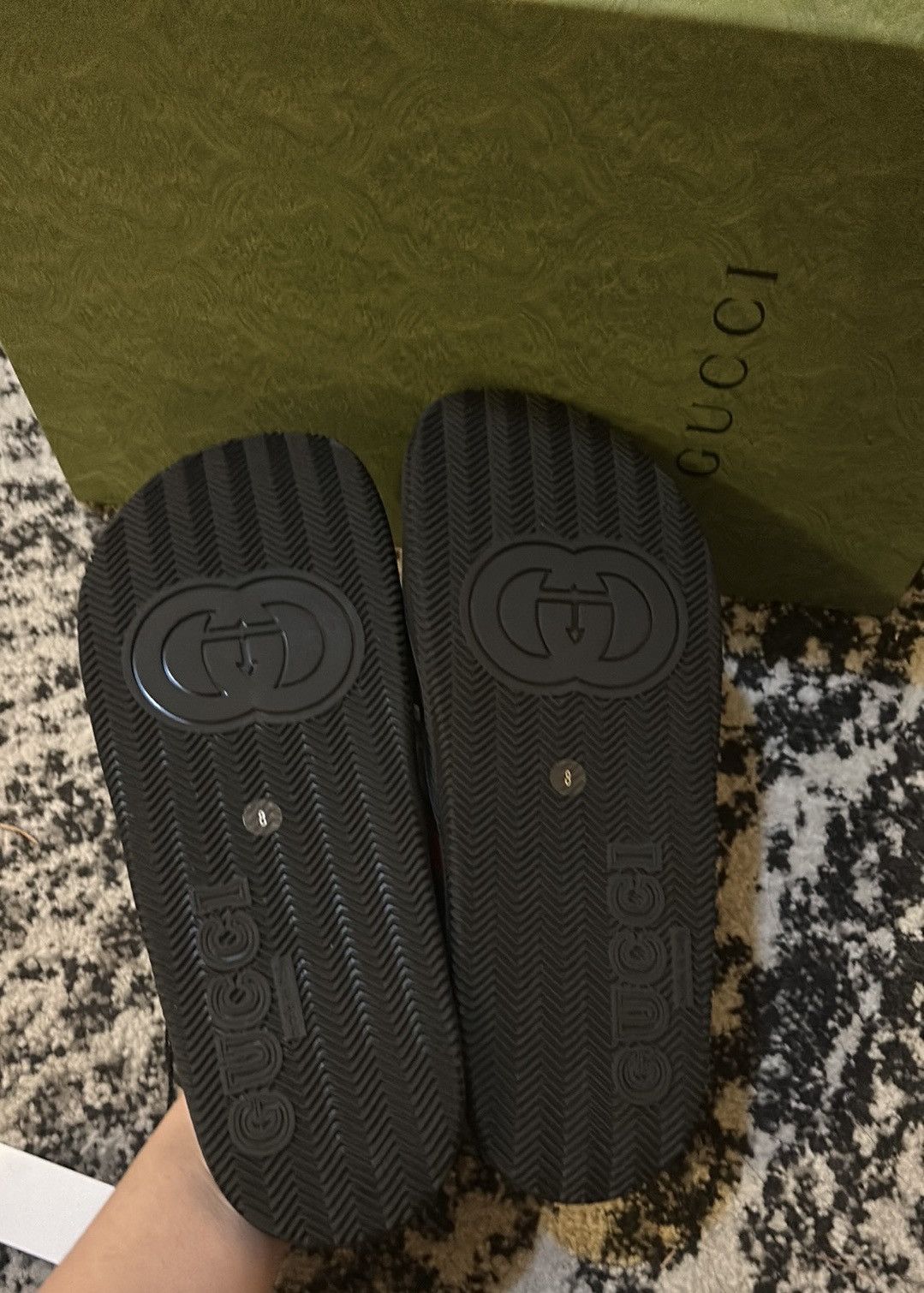 Gucci Gucci Agrado GRG Rubber Slide Sandal size 8 Size US 8 / EU 41 - 2 Thumbnail