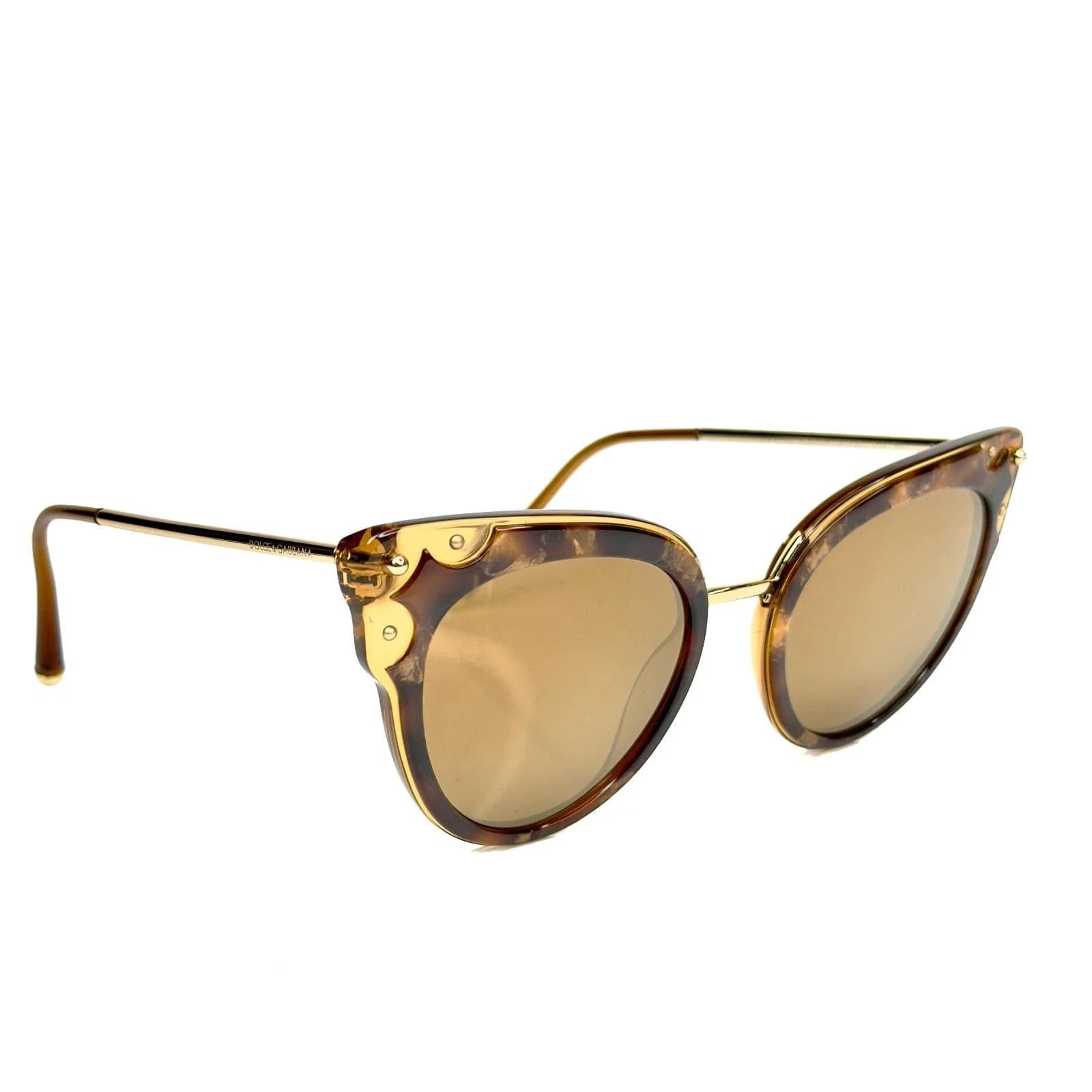 Dolce & Gabbana DOLCE & GABBANA DG4340 LUCIA DG 4340 Brown Havana Sunglasses Size ONE SIZE - 2 Thumbnail