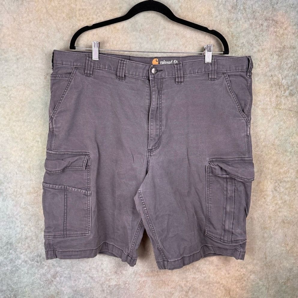 Carhartt × Vintage VTG 90s Carhartt Cargo Shorts Mens Sz 44 Gray Relaxed Fit Size US 44 / EU 60 - 2 Thumbnail