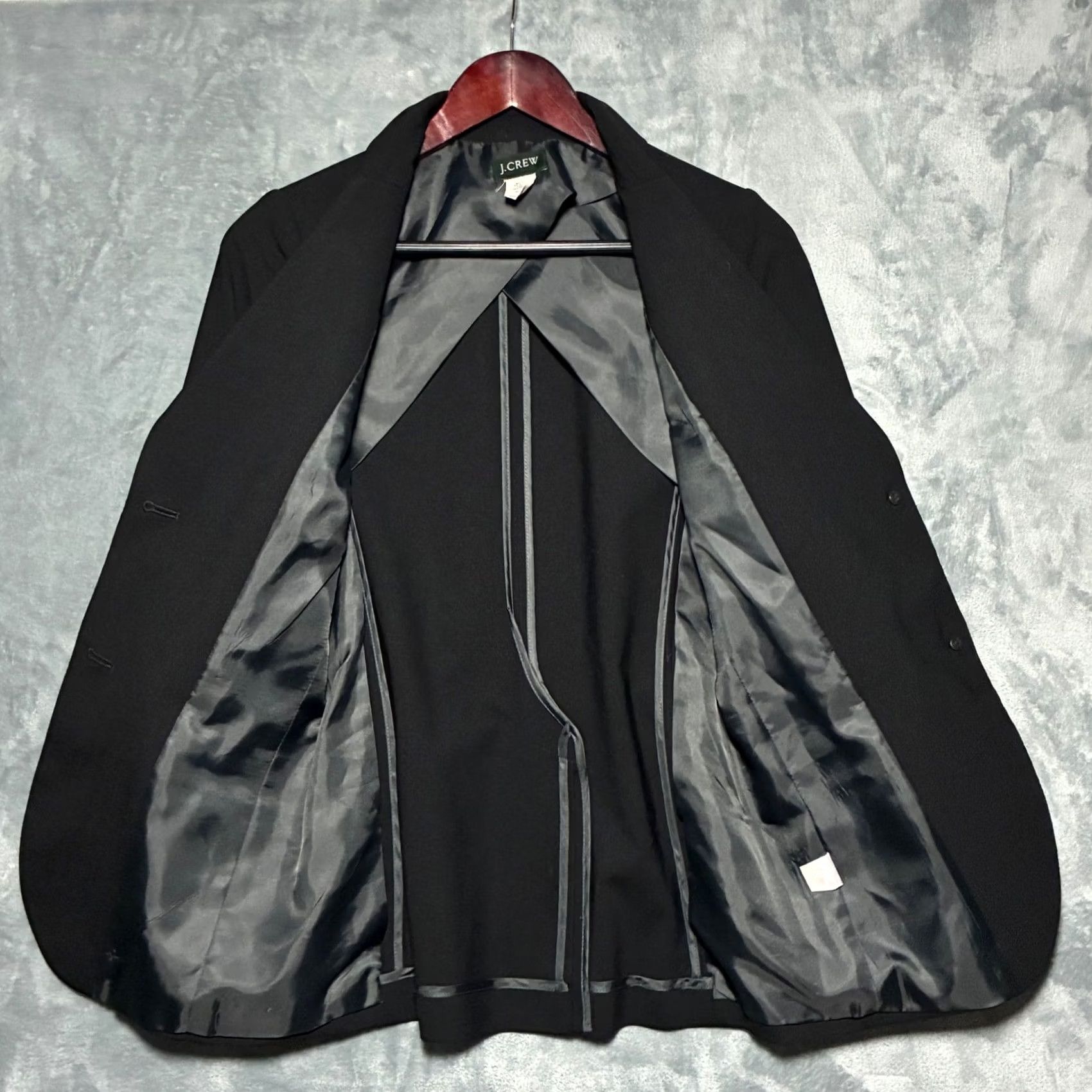 J.Crew J.Crew Women's Black Blazer Jacket Wool Blend Two Button 0 Size XS / US 0-2 / IT 36-38 - 3 Thumbnail