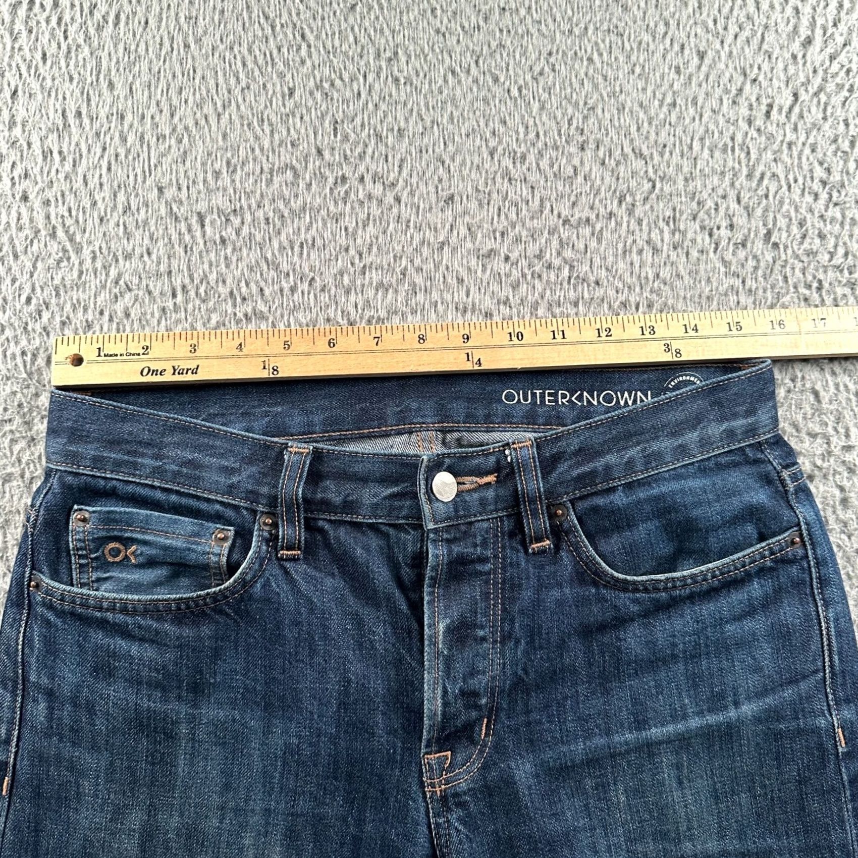 Outerknown Outerknown Jeans Mens W30 L34 Ambassador SEA Button Fly Selvedge Indigo Slim Size US 30 / EU 46 - 7 Thumbnail