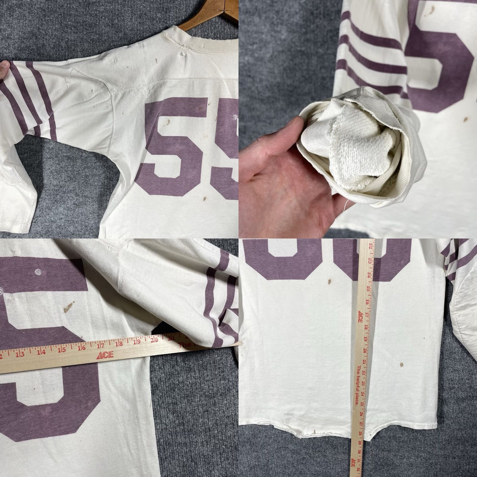 Champion VINTAGE Champion Football Jersey Mens Size M Cotton T Shirt 1940s White Shirt Men Football Jersey Championship 1940s Vintage Size US M / EU 48-50 / 2 - 10 Thumbnail