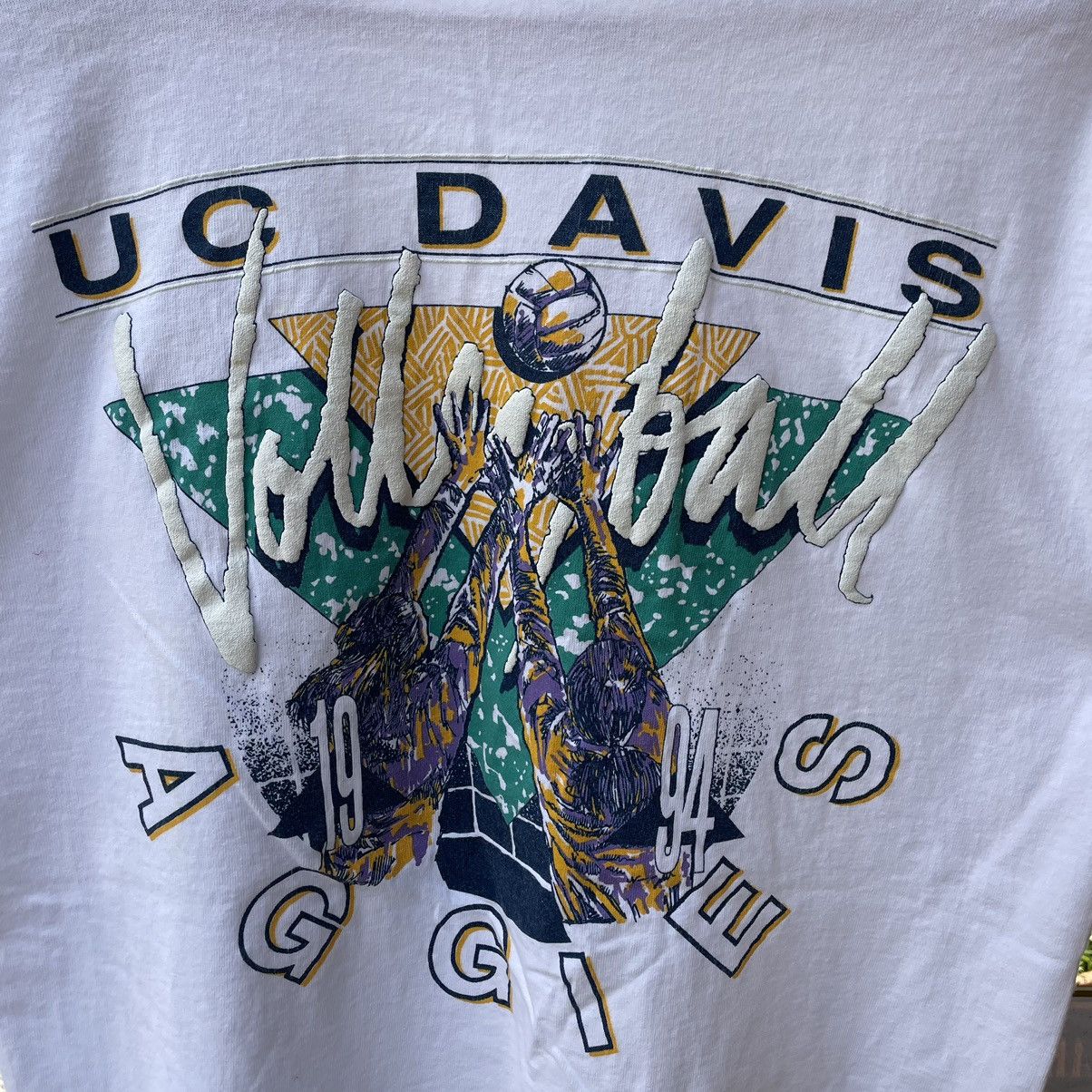 Vintage 🔥Vintage 90s UC Davis Aggies Volley Ball Sportswear Tee Size US M / EU 48-50 / 2 - 6 Thumbnail