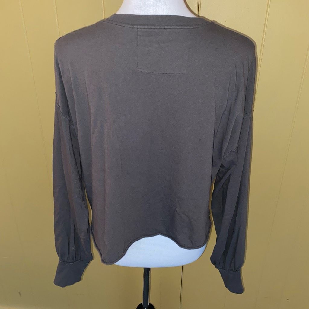 Free People Free people women XS crop Crewneck Longsleeve shirt grey Size XS / US 0-2 / IT 36-38 - 8 Thumbnail
