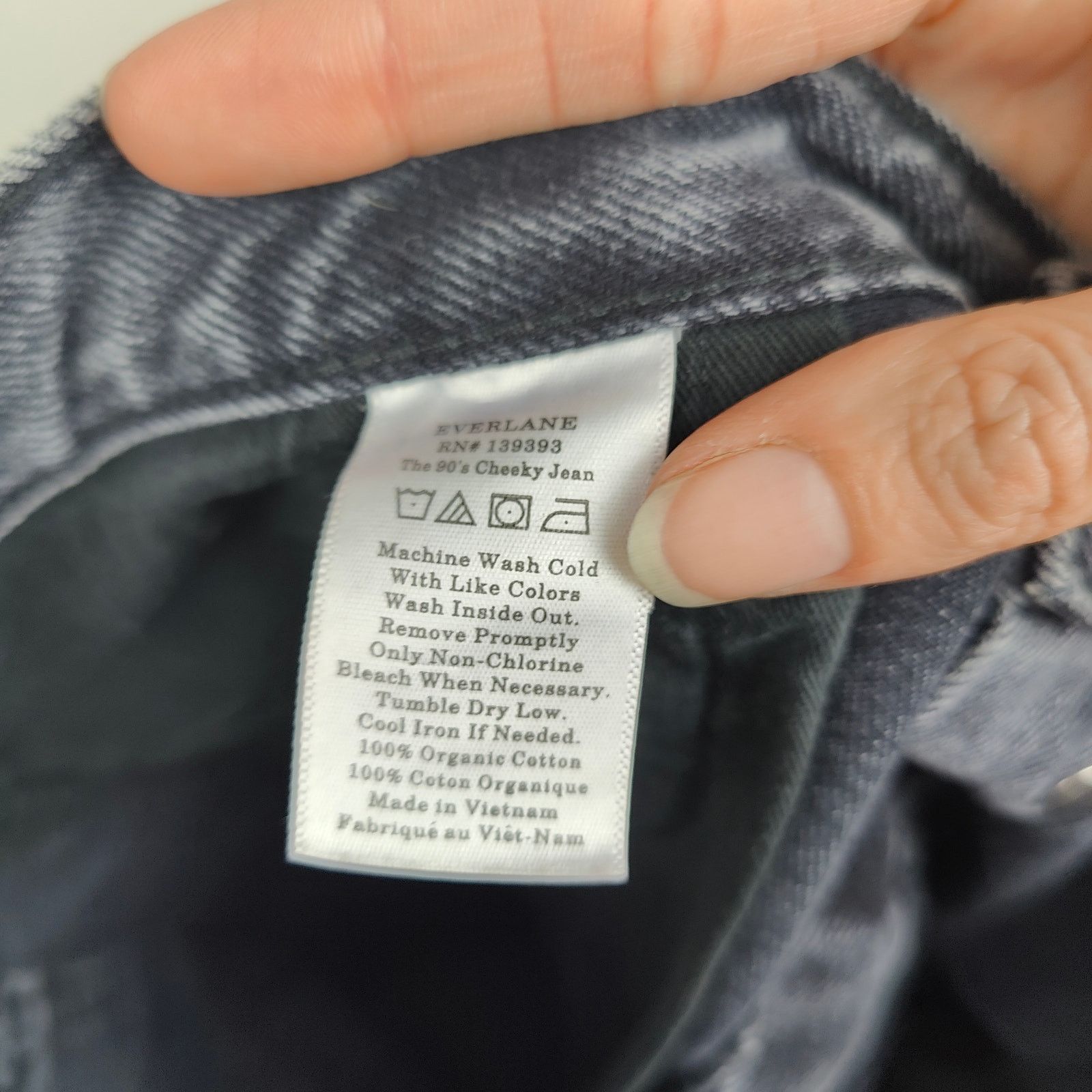 Everlane Everlane The 90s Cheeky Jeans Womens 32 Charcoal Wash Size 32" / US 10 / IT 46 - 6 Thumbnail