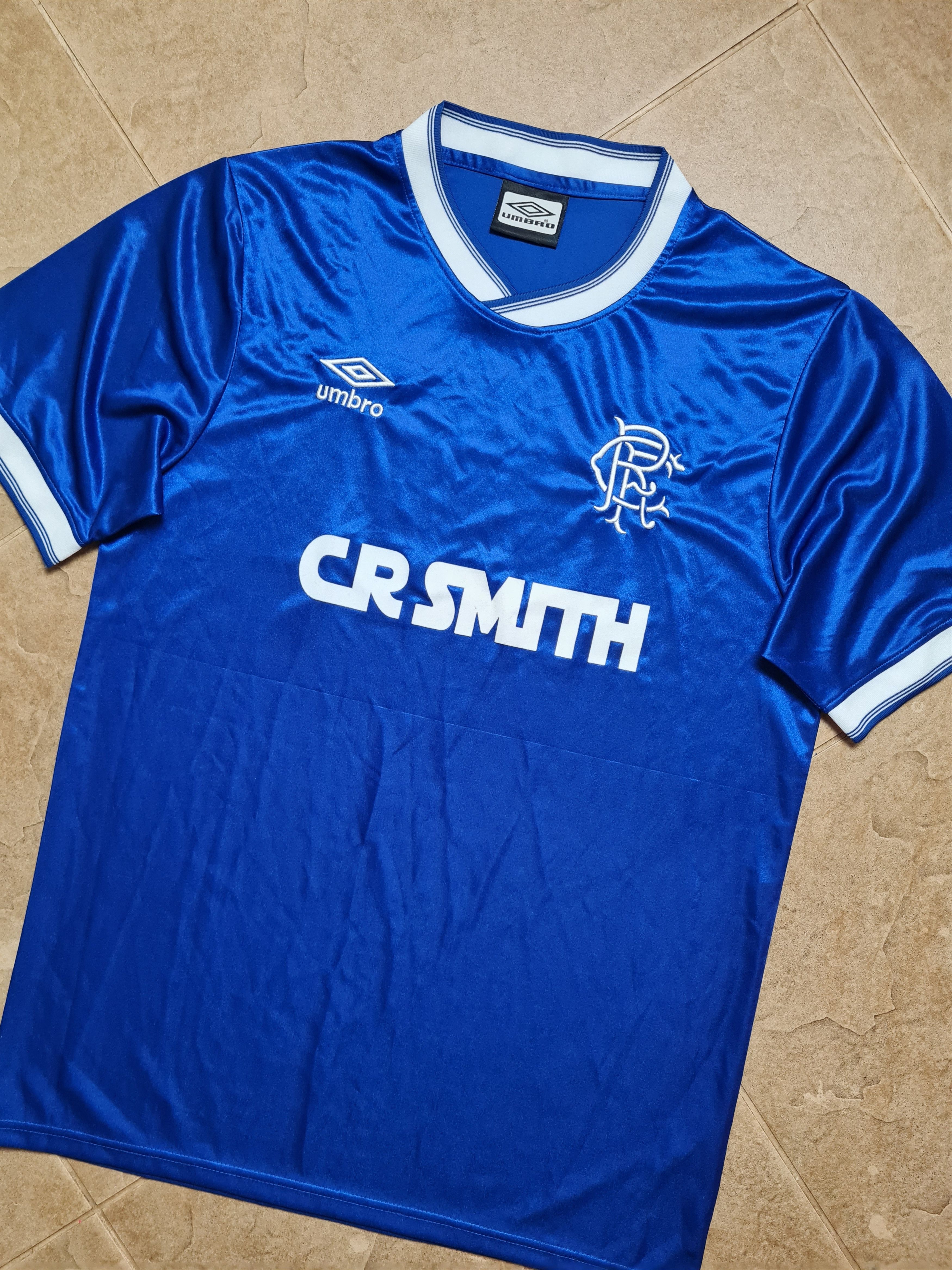 Umbro RETRO REPLICA FC RANGERS GLASGOW 1986/1987 FOOTBALL SOCCER Size US L / EU 52-54 / 3 - 3 Thumbnail