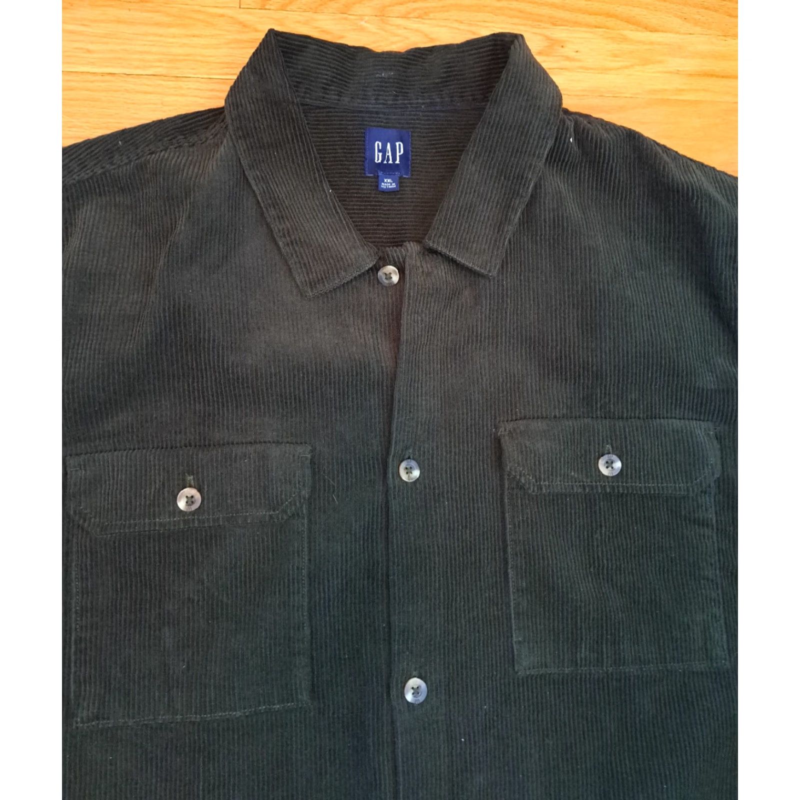 Gap VINTAGE Gap Brown Outdoor Full Button Heavy Cotton 3XL Shirt Corduroy Size US XXL / EU 58 / 5 - 5 Thumbnail
