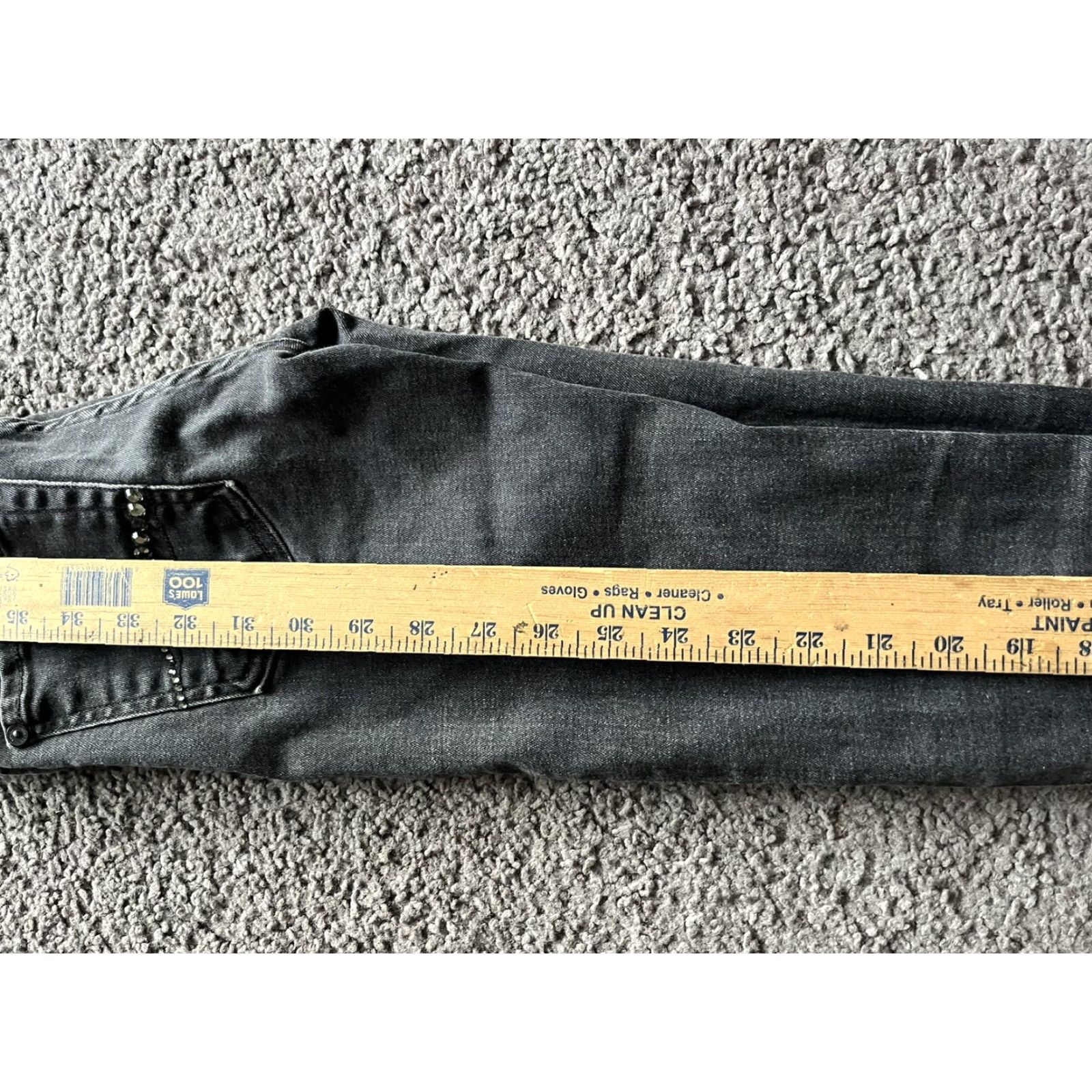 7 For All Mankind 7 For All Mankind Roxanne Jeans Skinny Black Wash Distressed Woman 24 Inseam 32 Color Black Size 24 Womens Size ONE SIZE - 8 Thumbnail