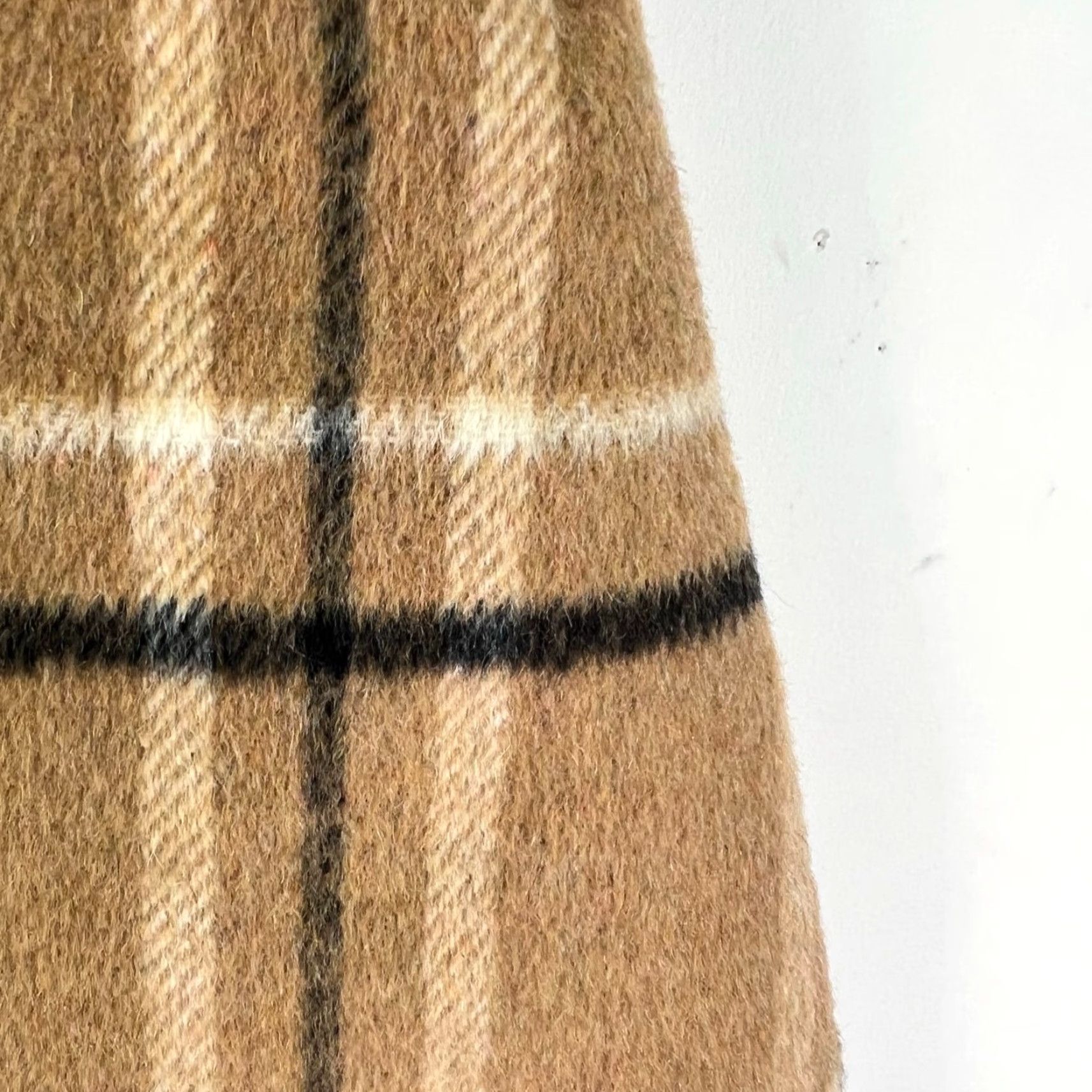 Vintage HYFVE Wool Pockets Plaid Zip Front Mini Skirt Women M Brown 28" Plaid Zip Pockets 90s Boho Hipster Vintage? Size 32" / US 10 / IT 46 - 3 Thumbnail