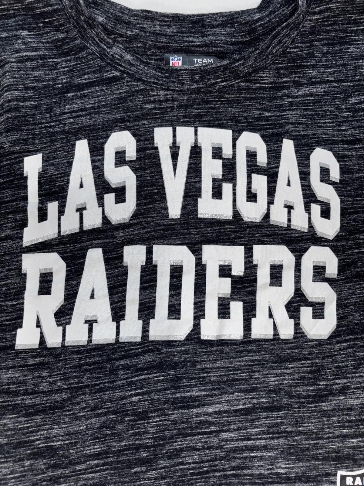 NFL Las Vegas Raiders Cropped Long Sleeve T-Shirt Size M / US 6-8 / IT 42-44 - 2 Thumbnail