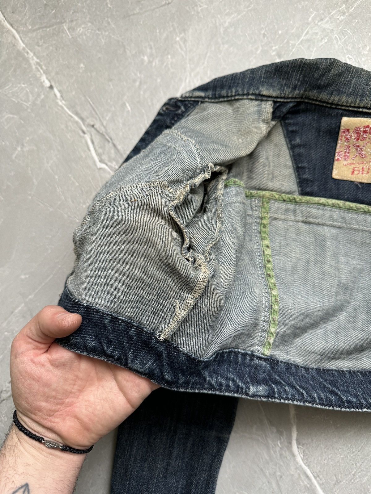 Miss Sixty Vintage Miss Sixtry Cropped Denim Jacket Y2K Avant Garde Size S / US 4 / IT 40 - 14 Thumbnail