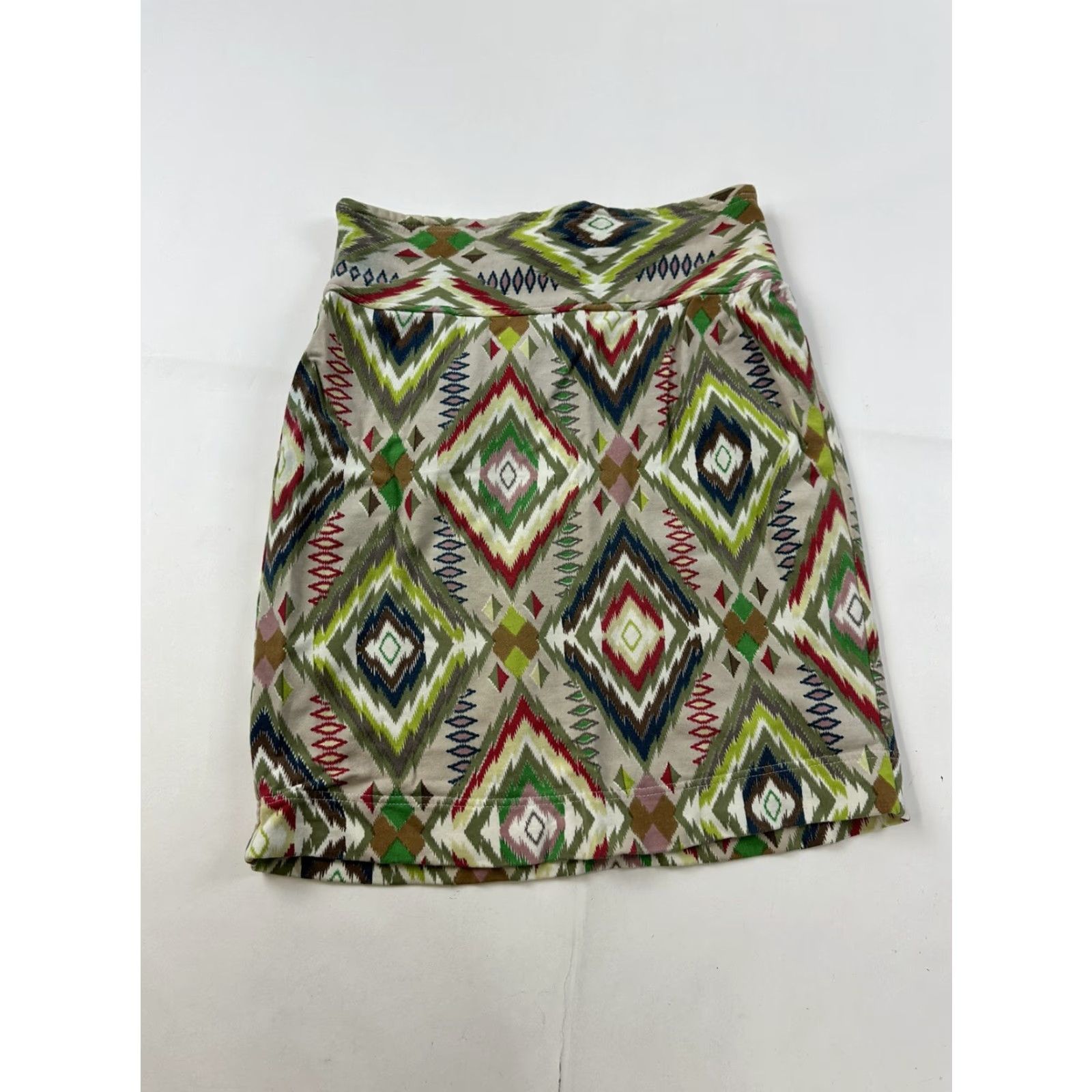 Free People FREE PEOPLE Skirt Women’s Small Tribal Pattern Pleated Stretch Pencil Size 28" / US 6 / IT 42 - 2 Thumbnail