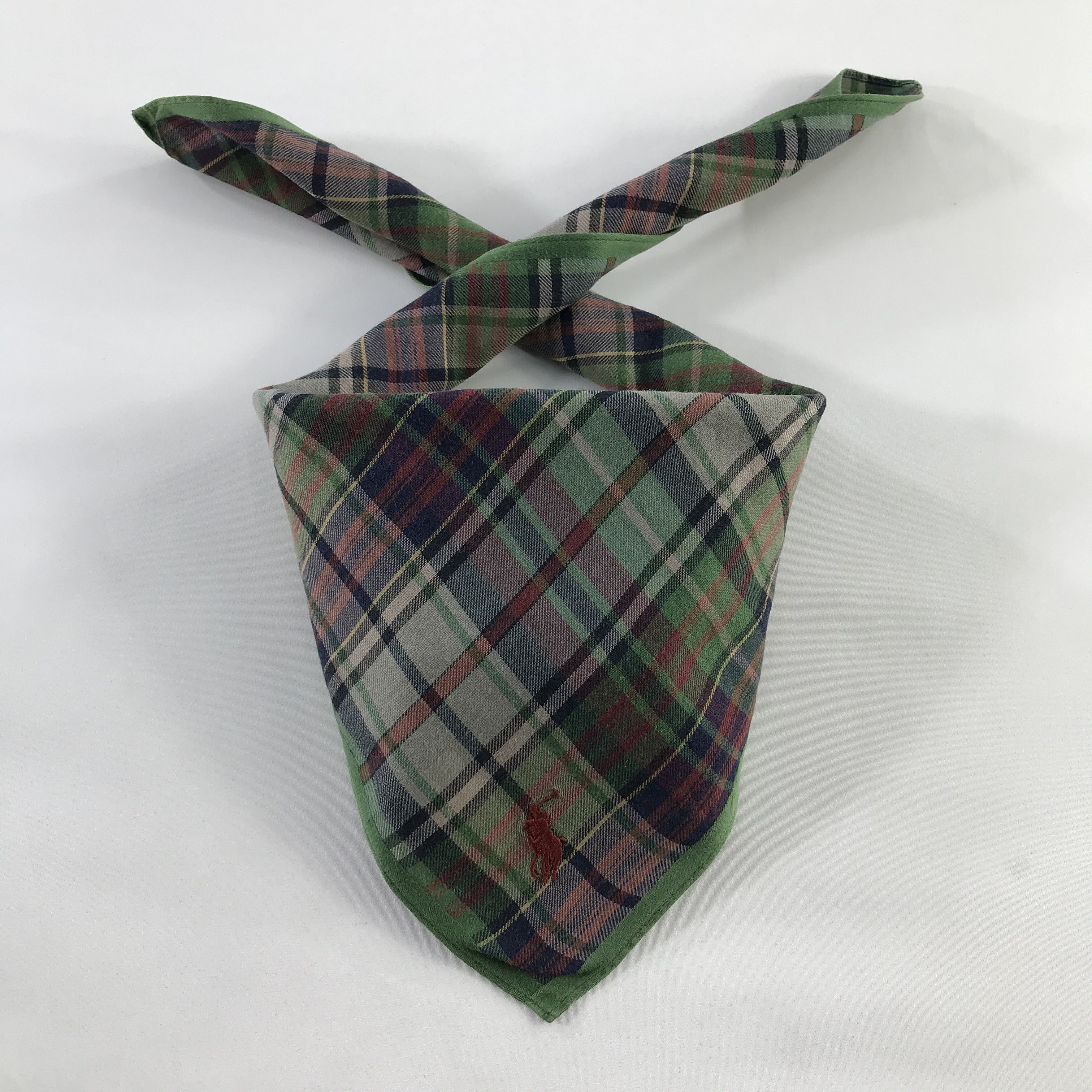 Polo Ralph Lauren × Vintage Polo Ralph Lauren Bandana / Handkerchief / Neckerchief -S574 Size ONE SIZE - 3 Thumbnail
